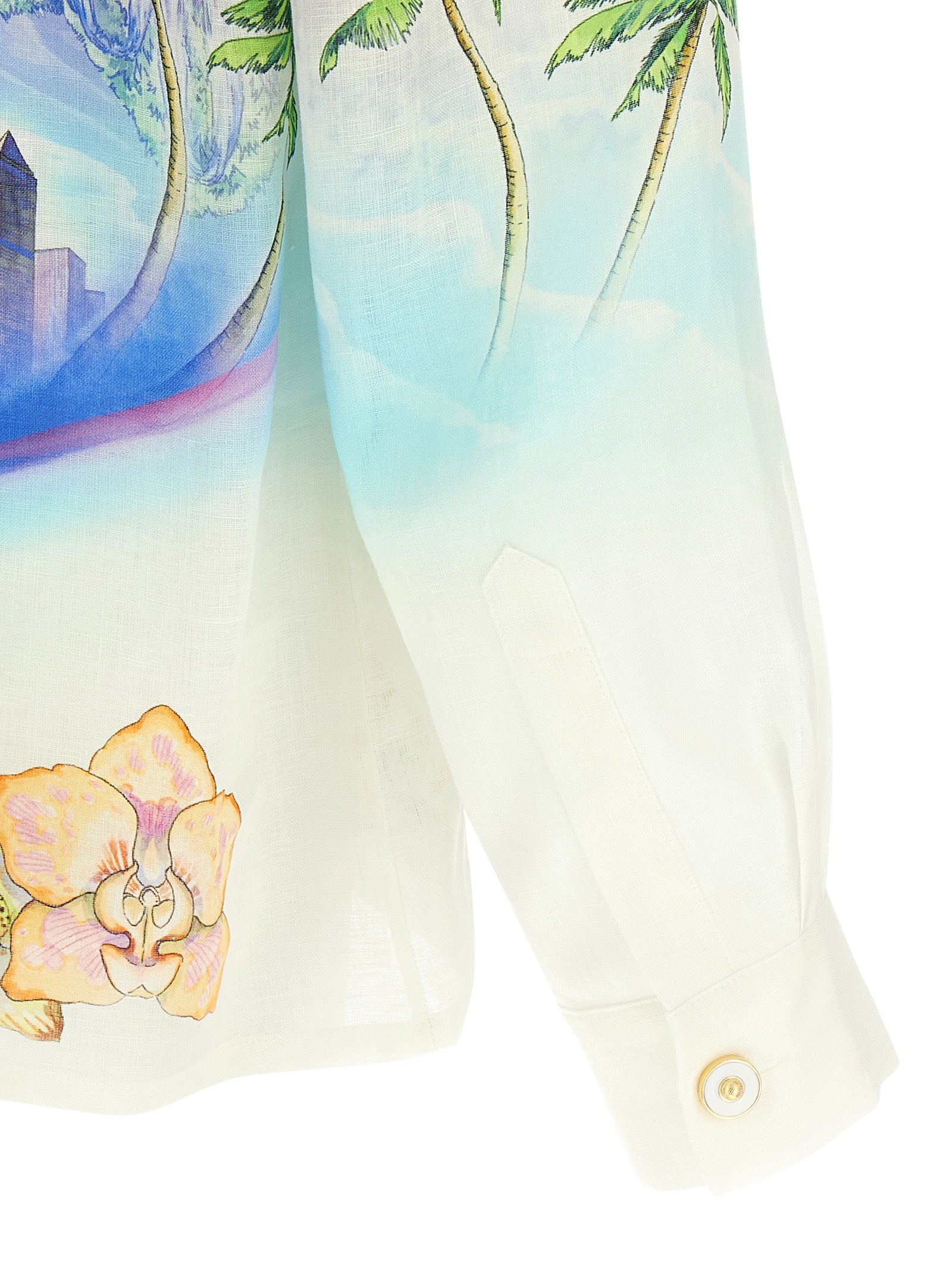 Casablanca Multicolor Linen Men's Blouse