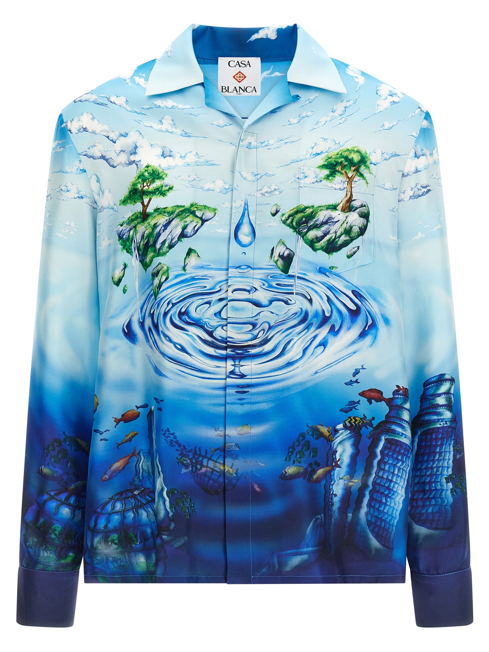 Casablanca Multicolor Silk Men's Blouse