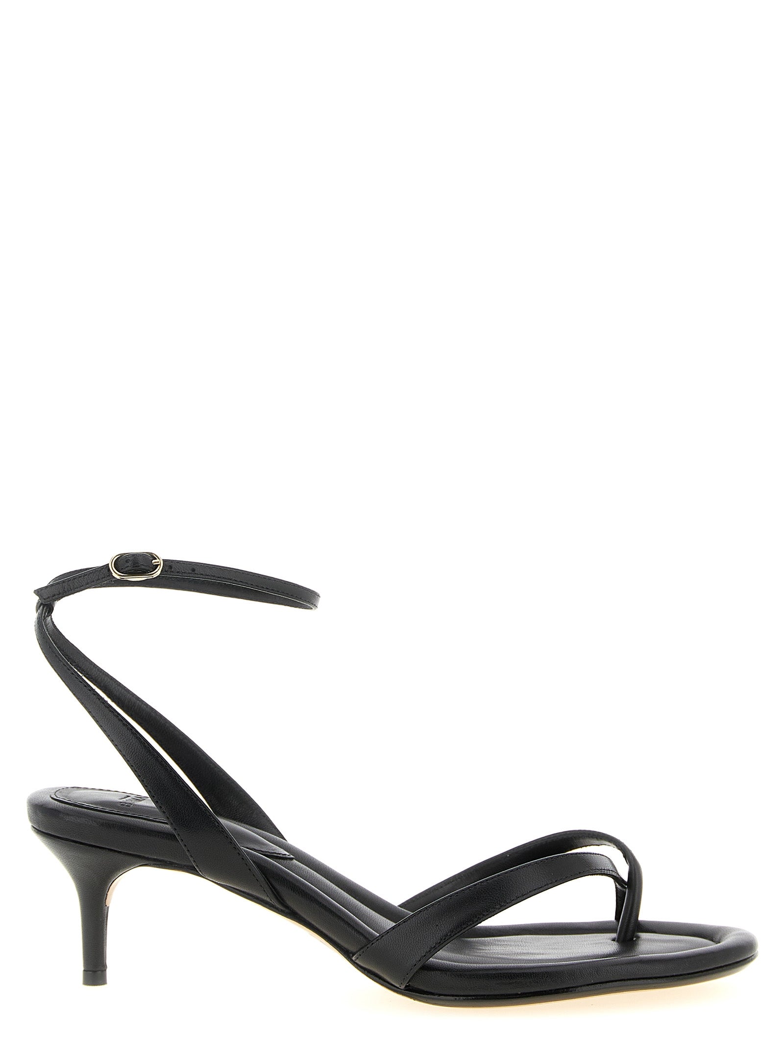 Alexandre Birman Black Cowhide Stiletto Heel Women's Sandals