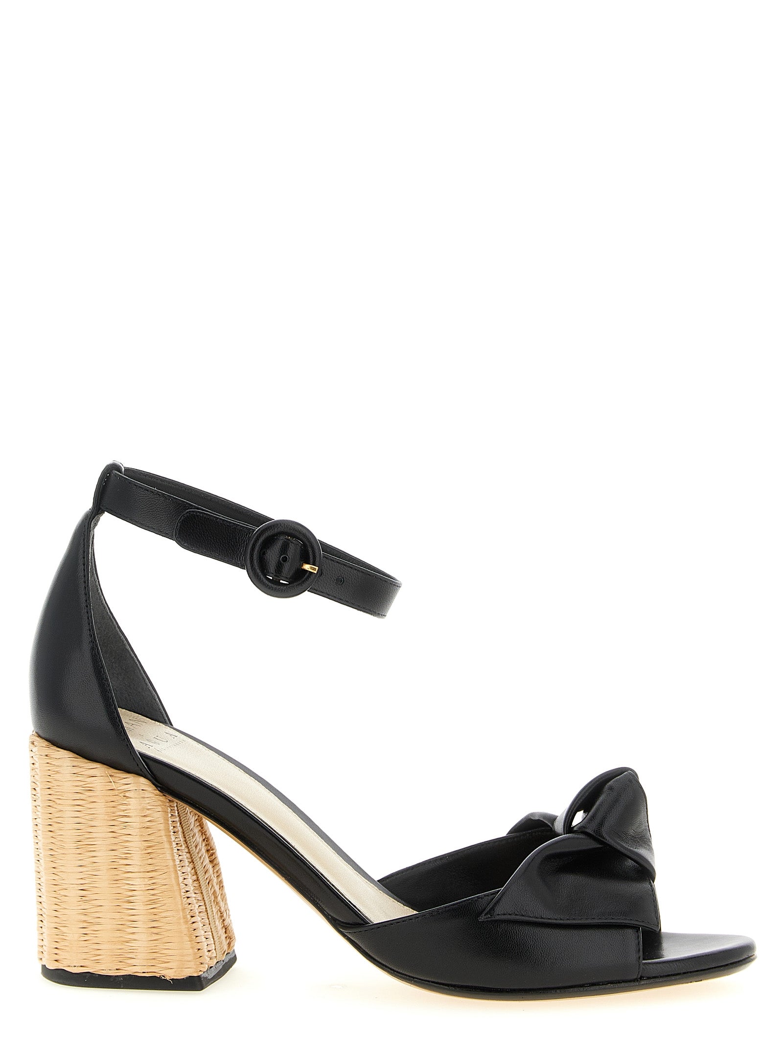 Alexandre Birman Black Cowhide Stiletto Heel Women's Sandals