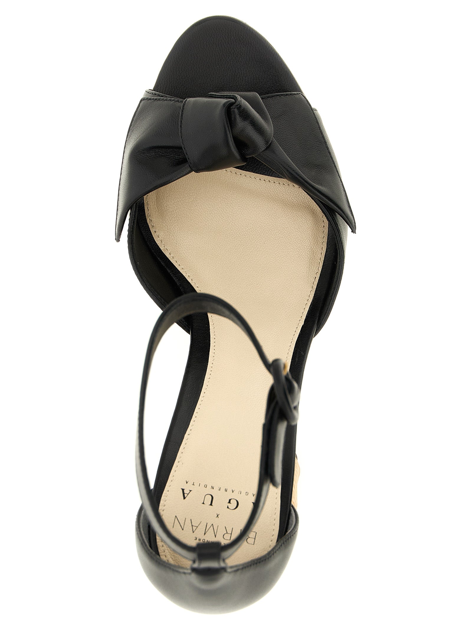 Alexandre Birman Black Cowhide Stiletto Heel Women's Sandals