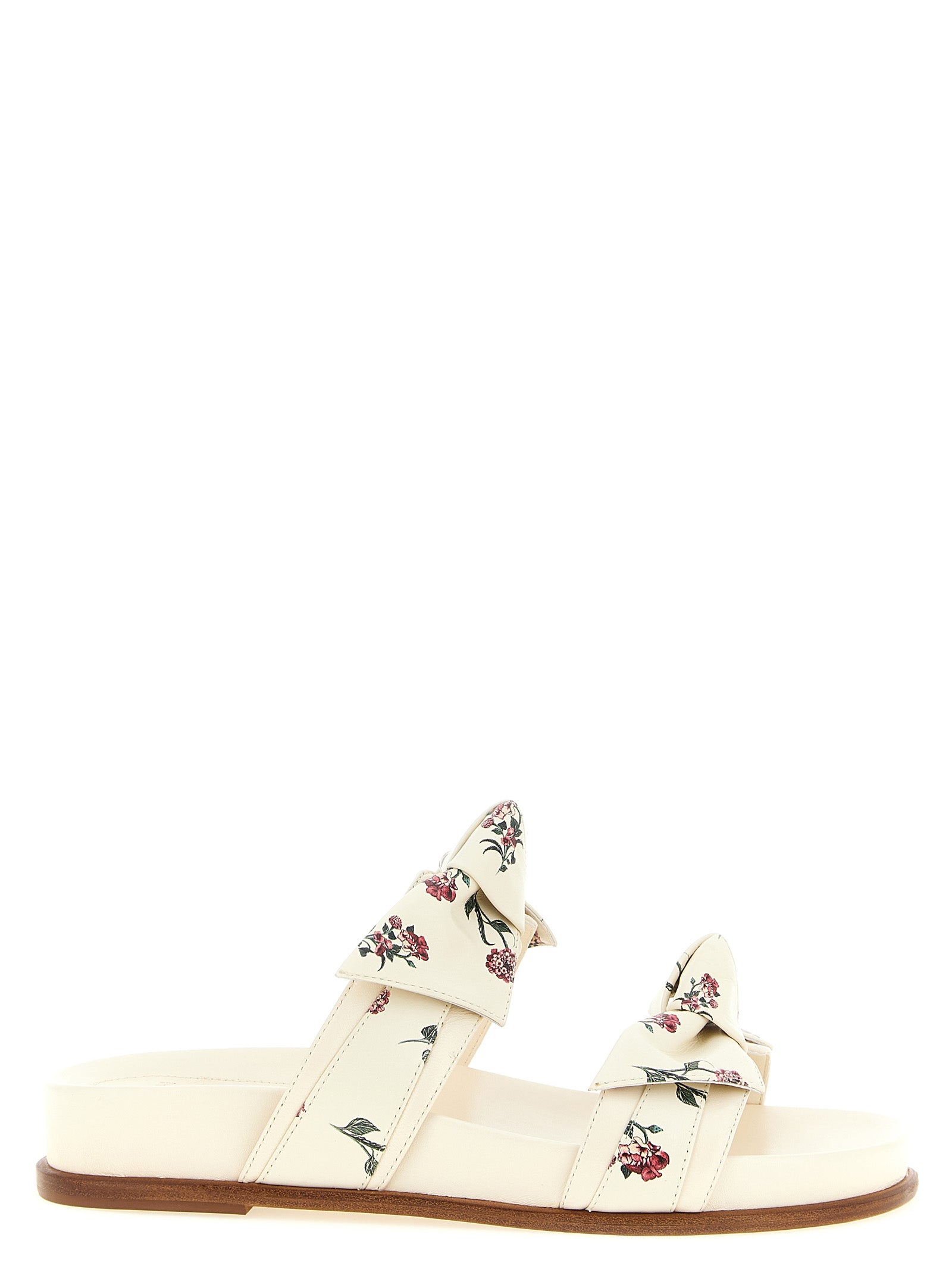 Alexandre Birman White Cowhide Women's Slides