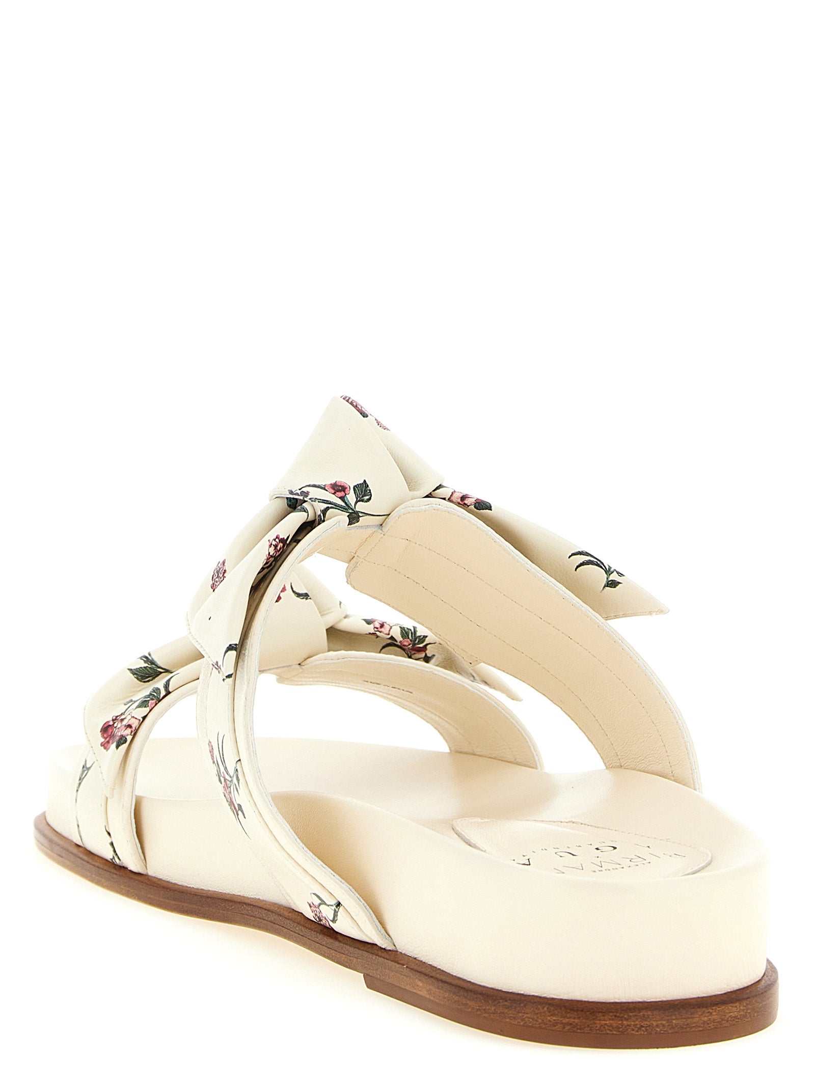 Alexandre Birman White Cowhide Women's Slides
