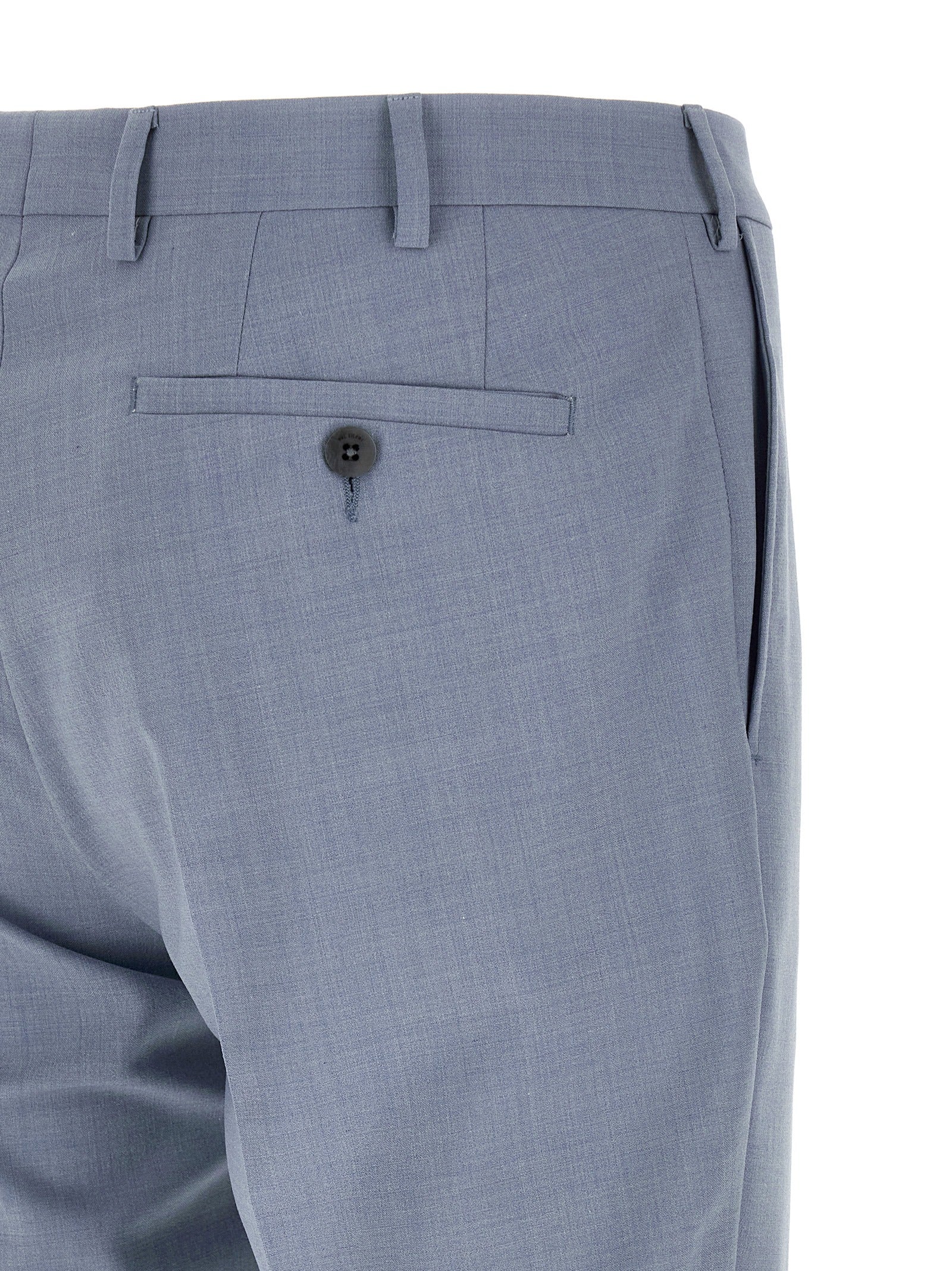 Pal Zileri Blue Polyester Two-Piece Men's Suit