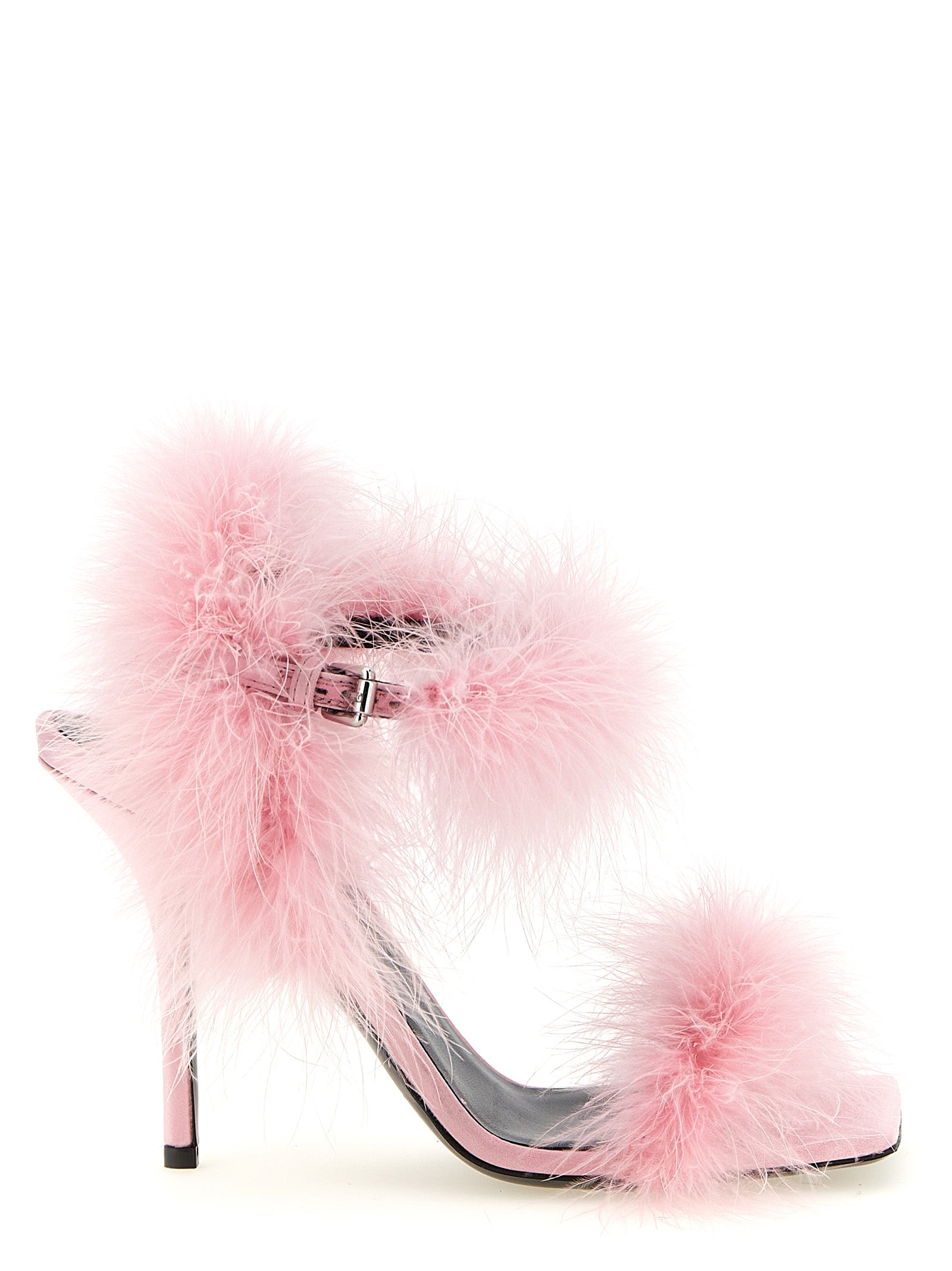 Moschino Multicolor Viscose Stiletto Heel Women's Sandals