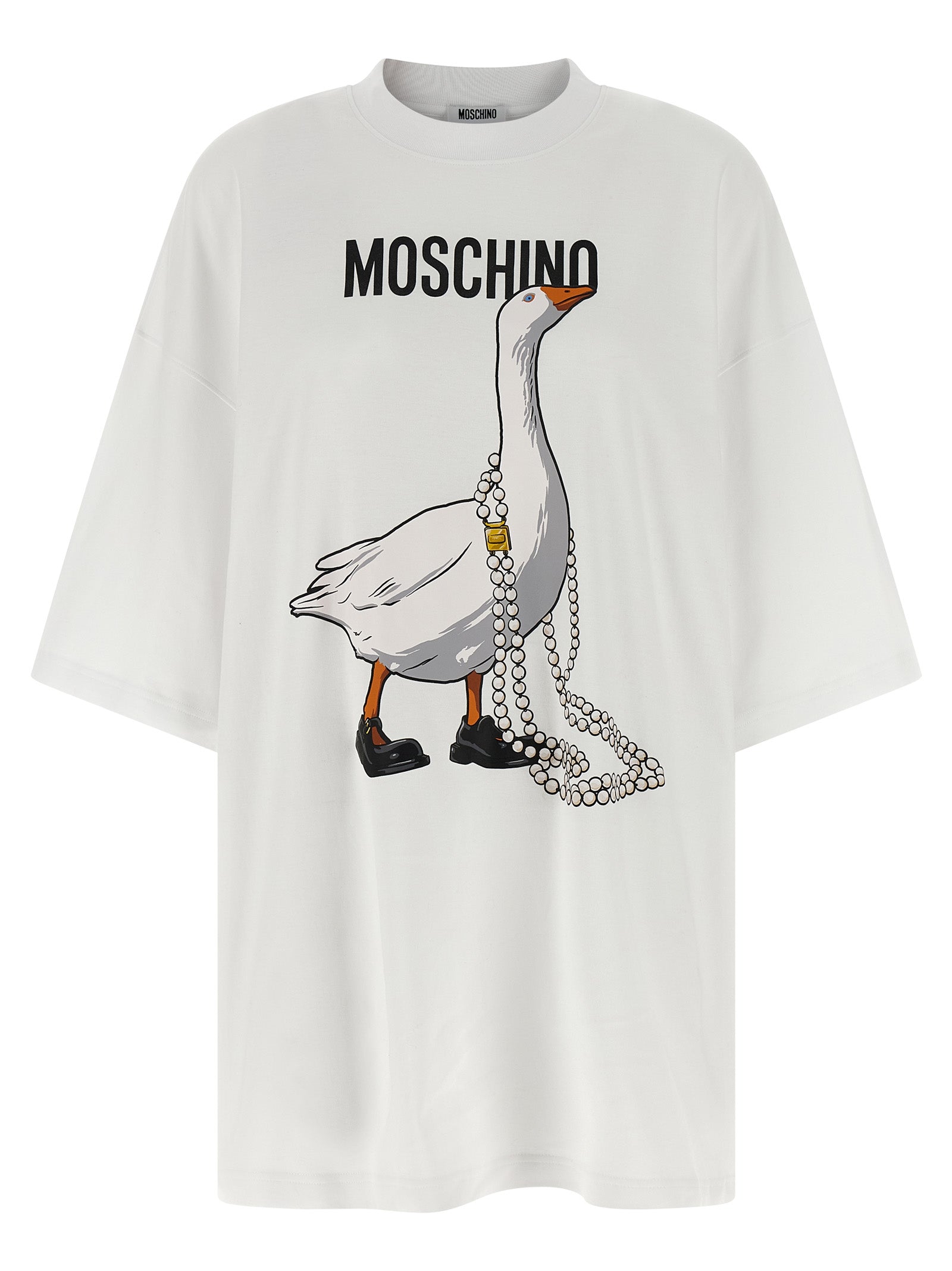 Moschino White Cotton Short Women's Dress