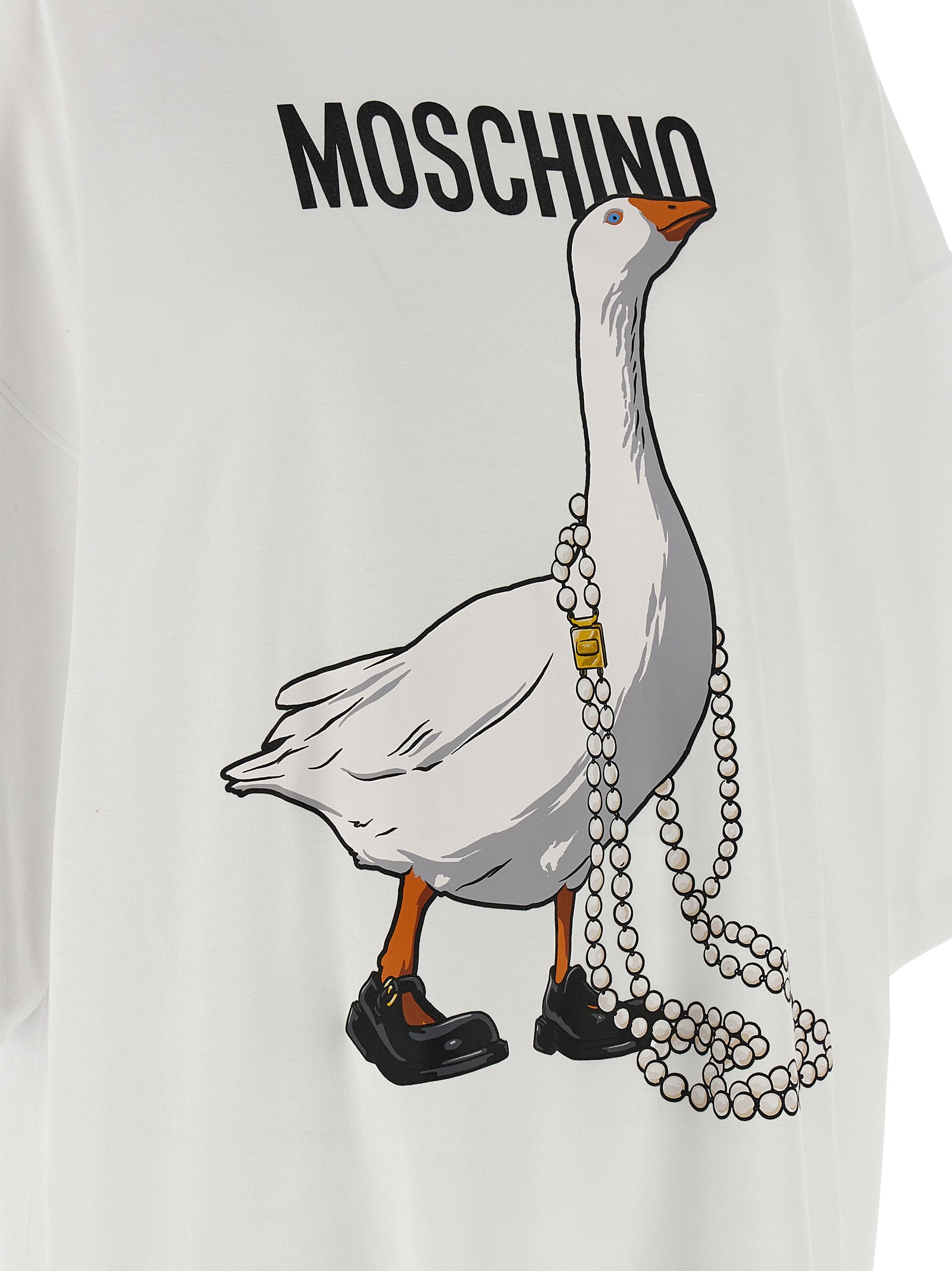 Moschino White Cotton Short Women's Dress