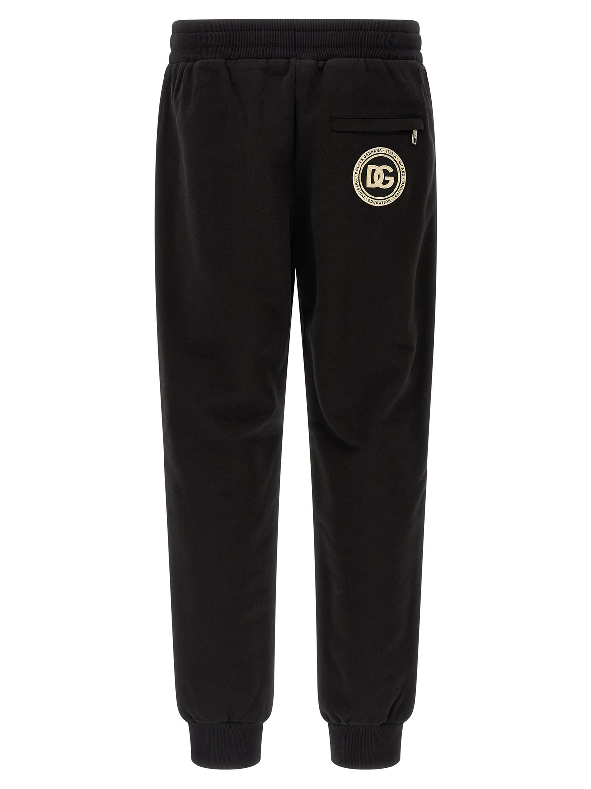 Dolce & Gabbana Black Cotton Joggers (Workout Men's Pants)