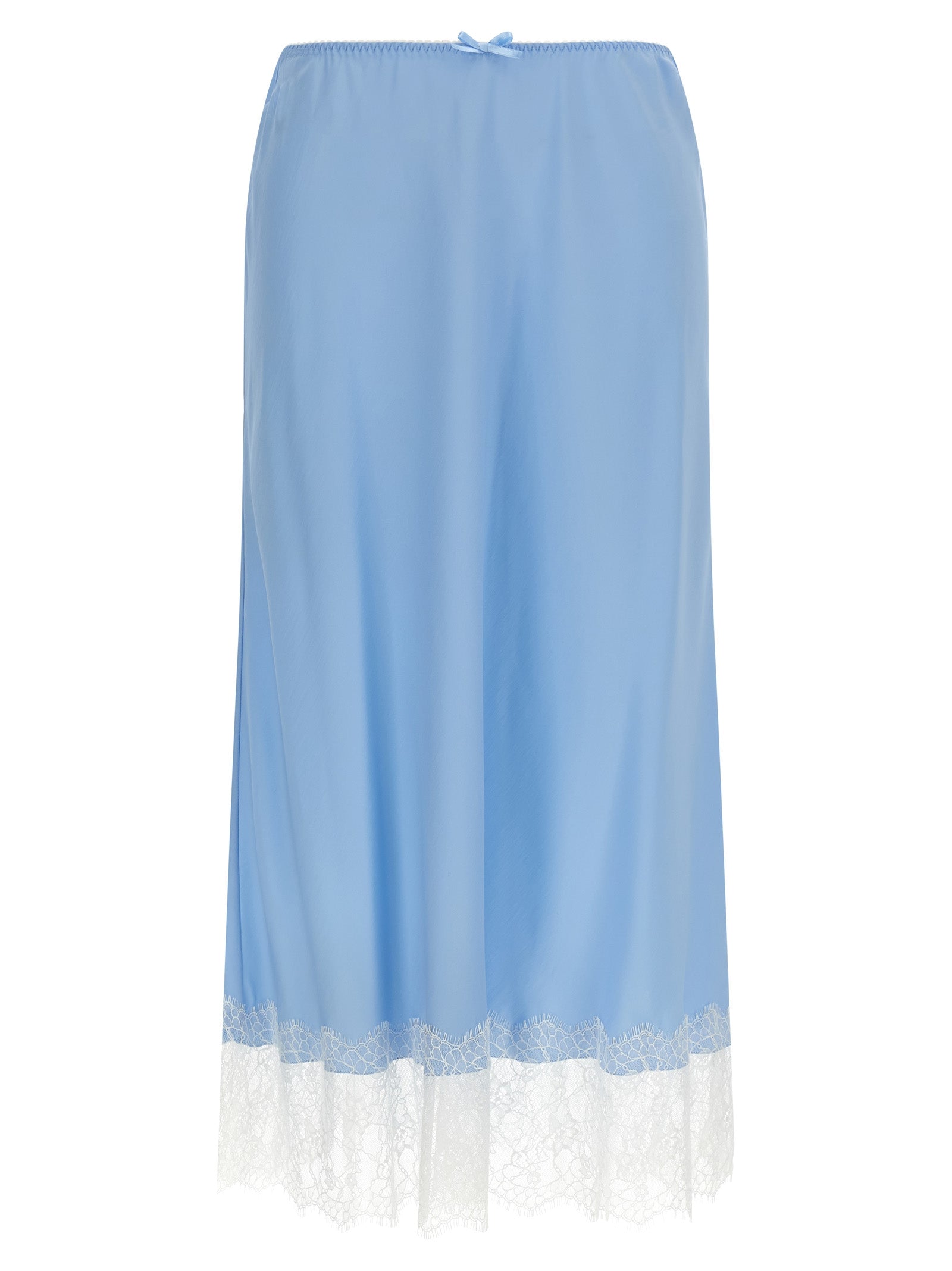 Moschino Blue Acetate Midi Women's Skirt