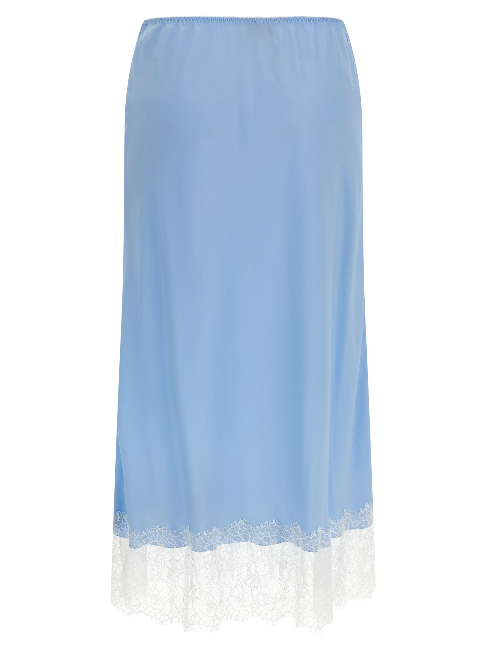 Moschino Blue Acetate Midi Women's Skirt