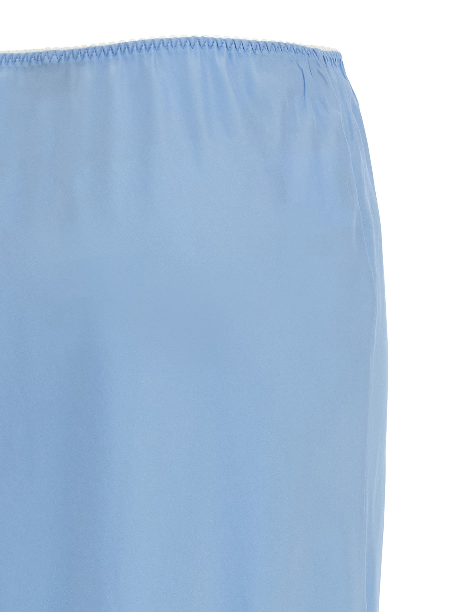 Moschino Blue Acetate Midi Women's Skirt