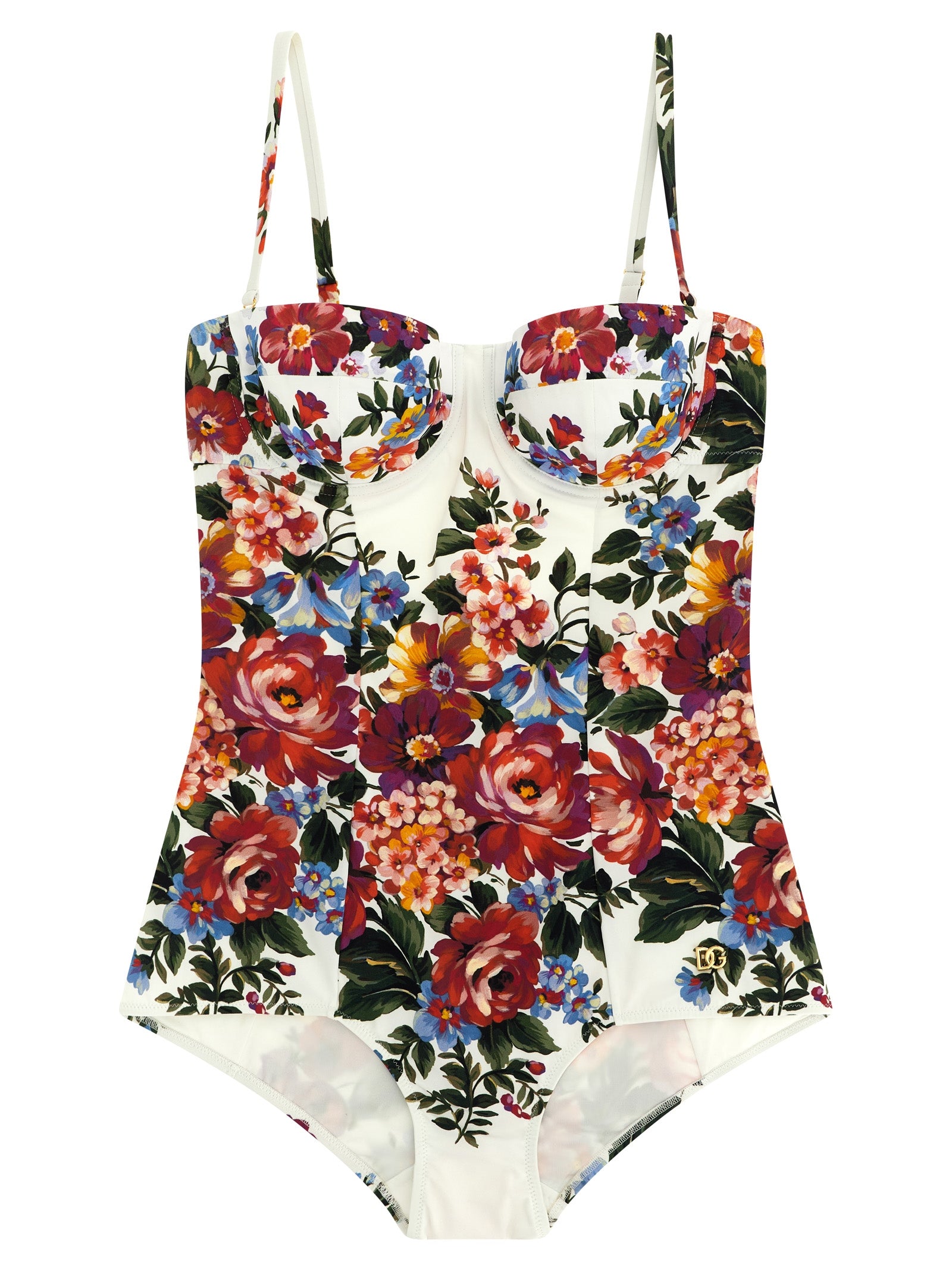 Dolce & Gabbana White Polyamide One-Piece Women's Swimsuit