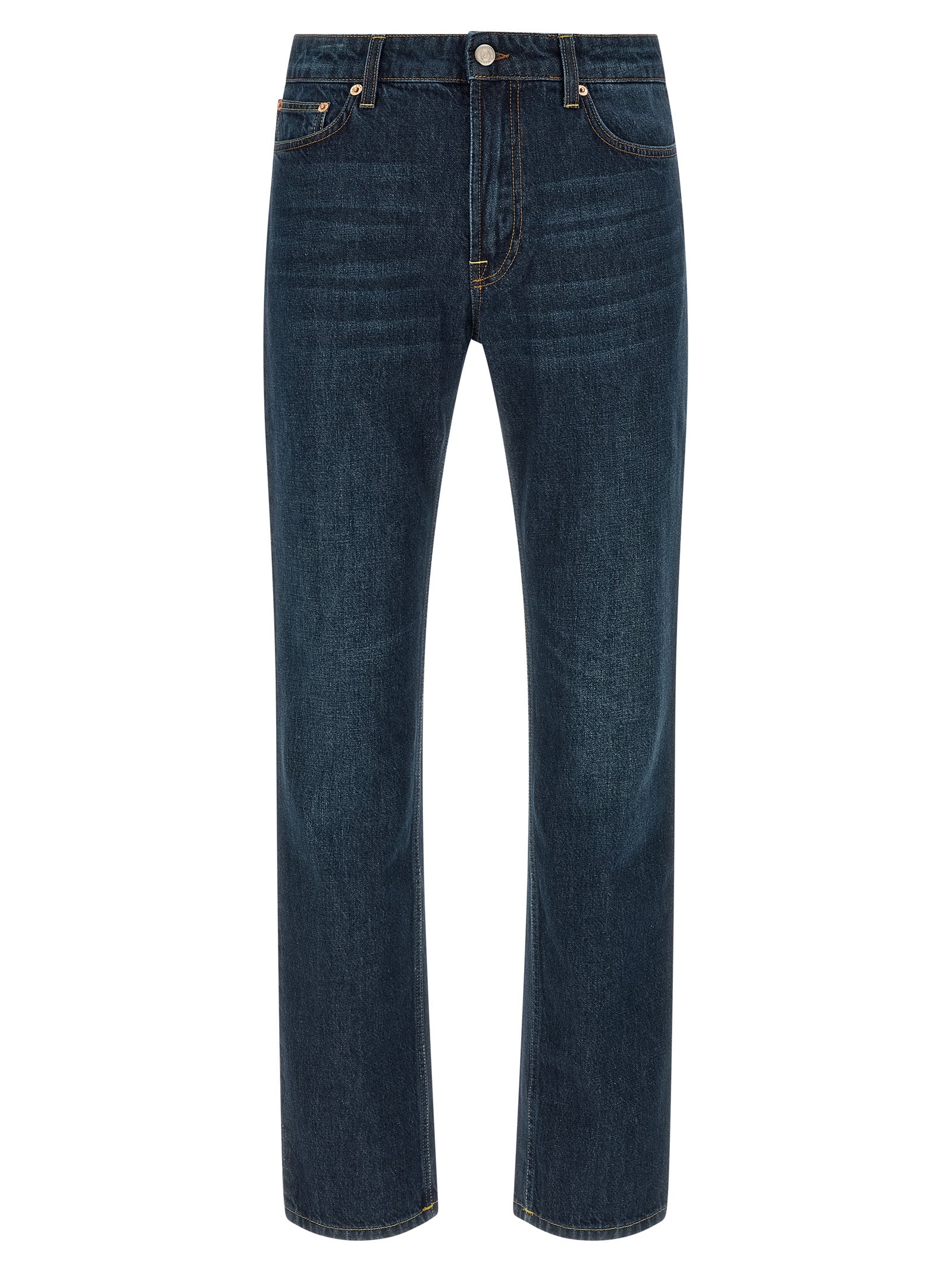 Department 5 Blue Cotton Straight-Leg Men's Jeans