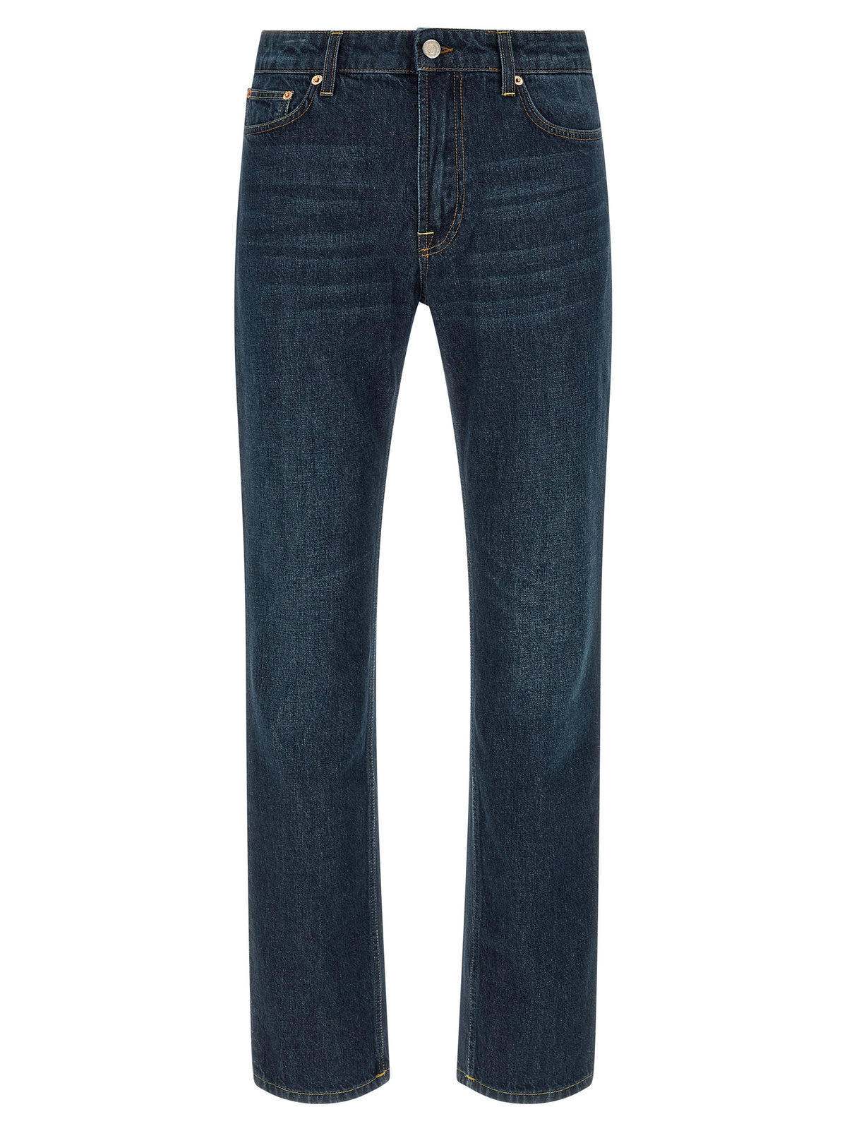 Department 5 Blue Cotton Straight-Leg Men's Jeans