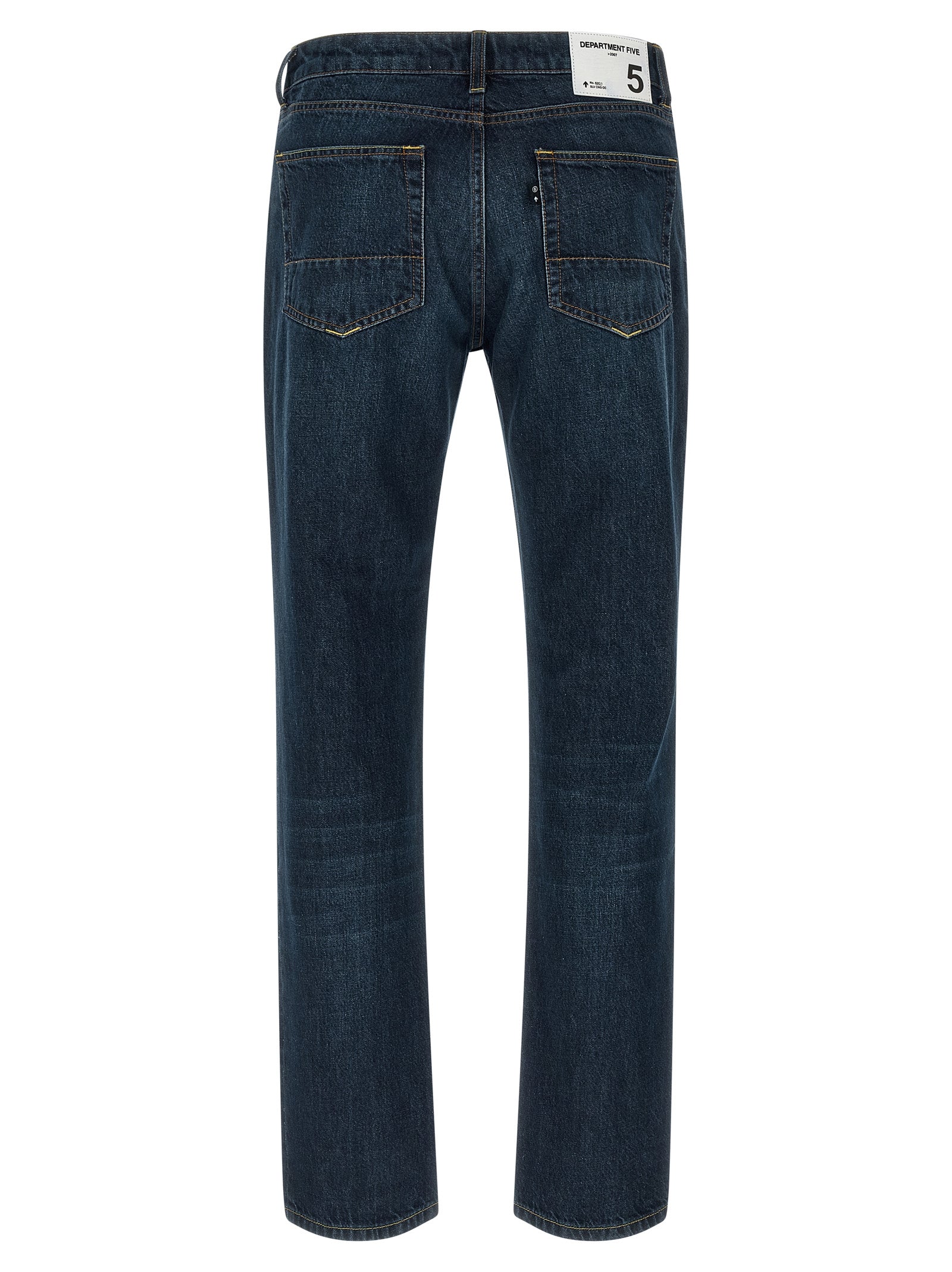 Department 5 Blue Cotton Straight-Leg Men's Jeans