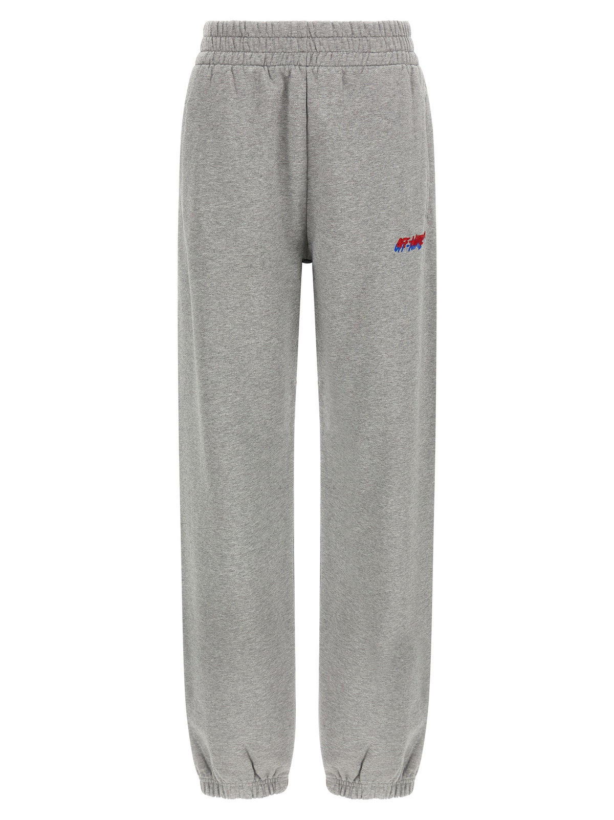 Off-White Gray Cotton Joggers (Workout Women's Pants)