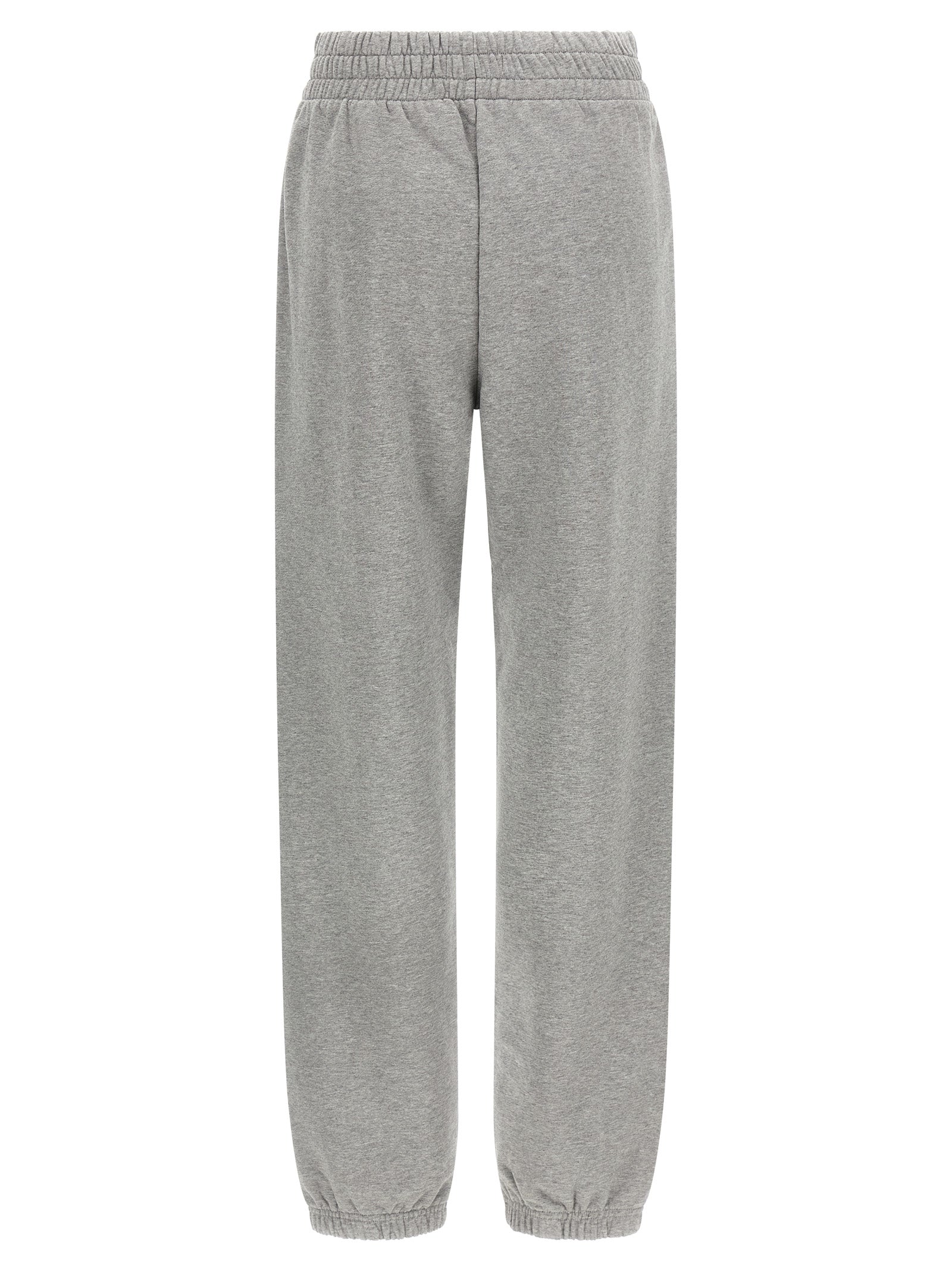 Off-White Gray Cotton Joggers (Workout Women's Pants)