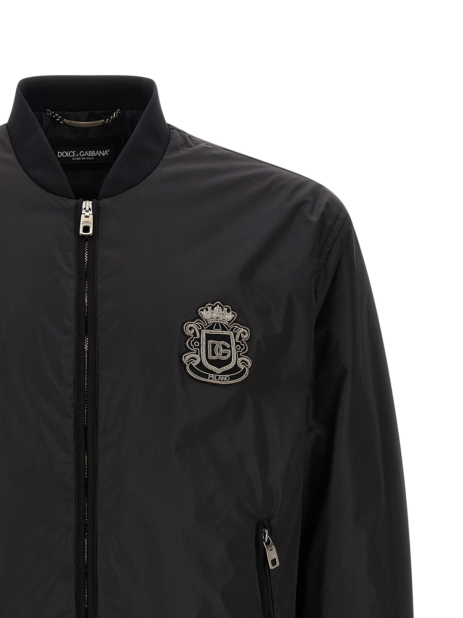 Dolce & Gabbana Black Polyamide Men's Bomber