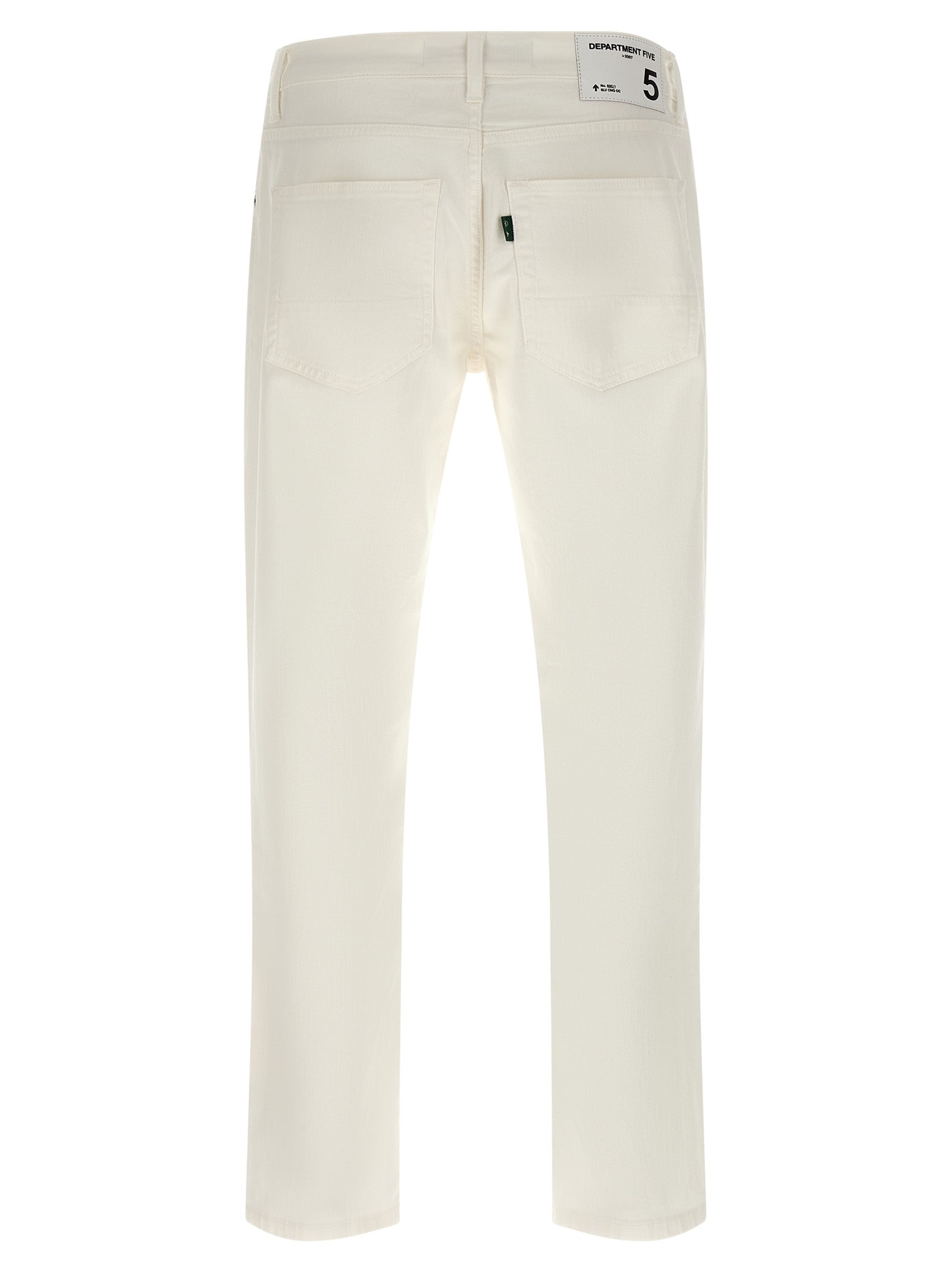 Department 5 White Cotton Straight-Leg Men's Jeans