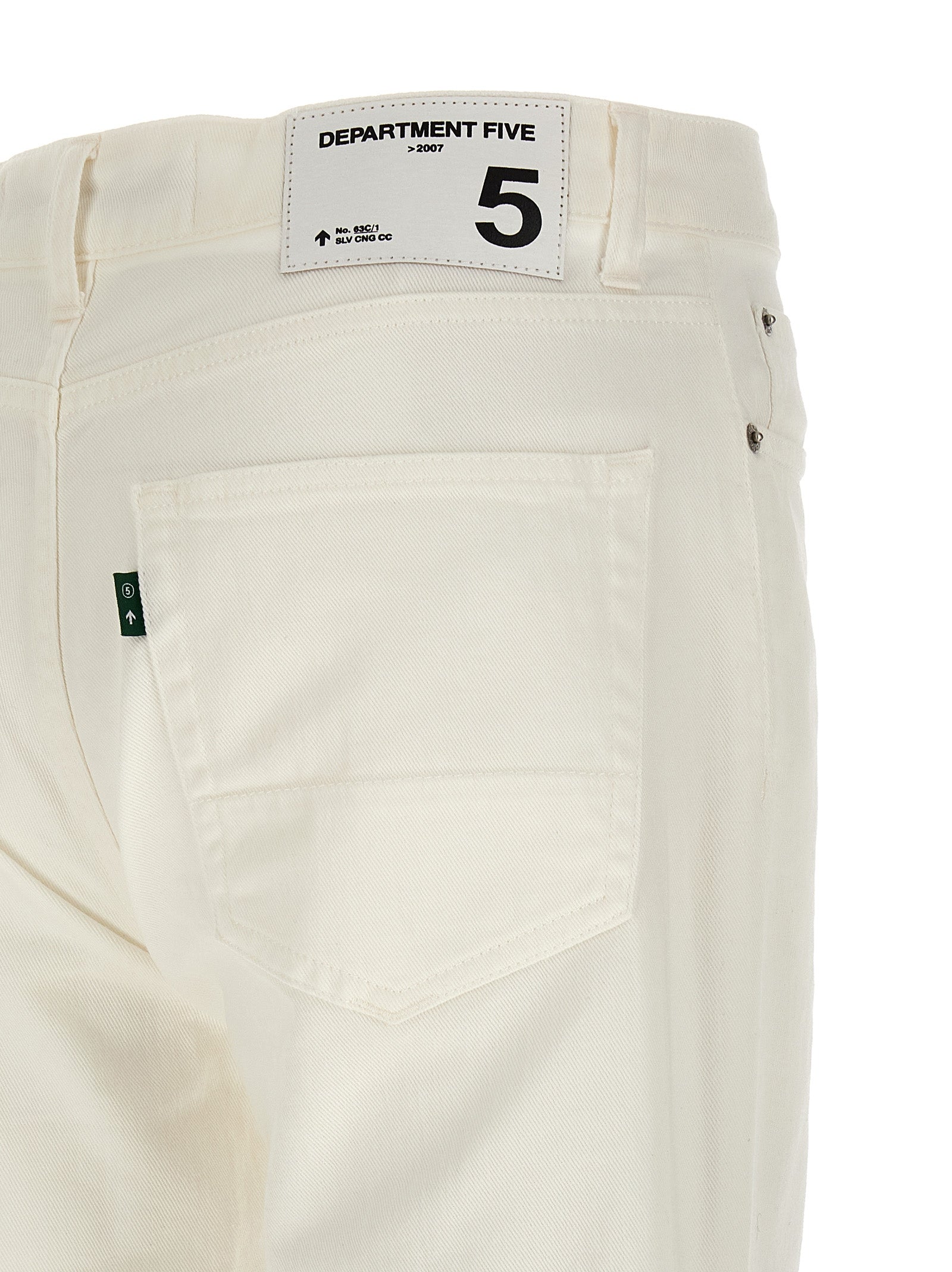 Department 5 White Cotton Straight-Leg Men's Jeans