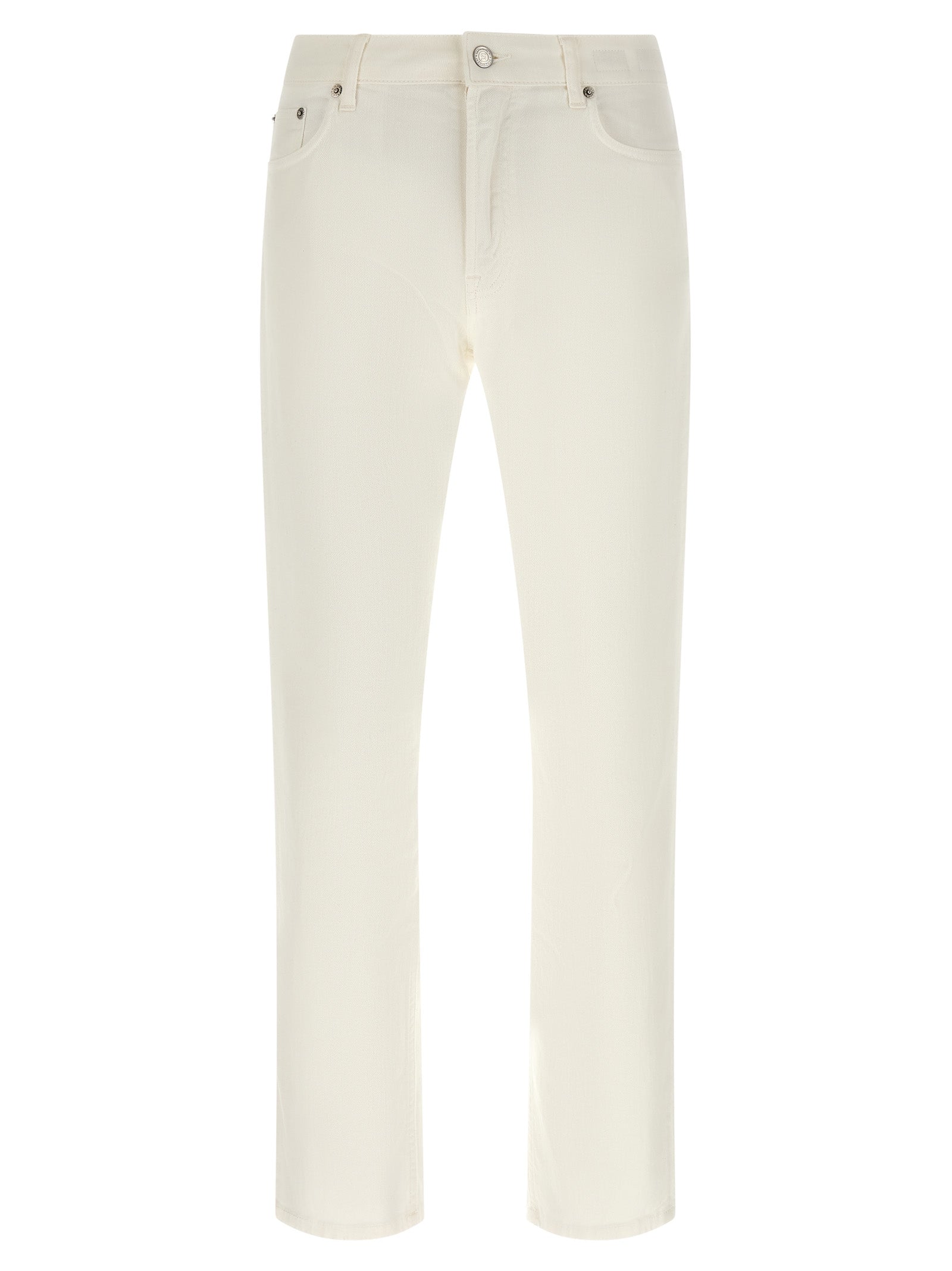 Department 5 White Cotton Straight-Leg Men's Jeans