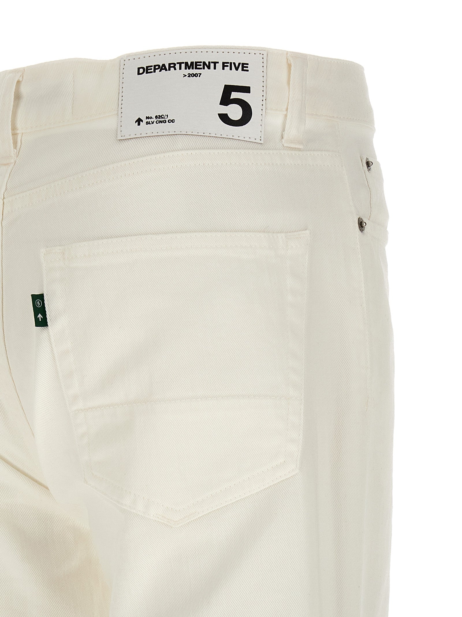 Department 5 White Cotton Straight-Leg Men's Jeans