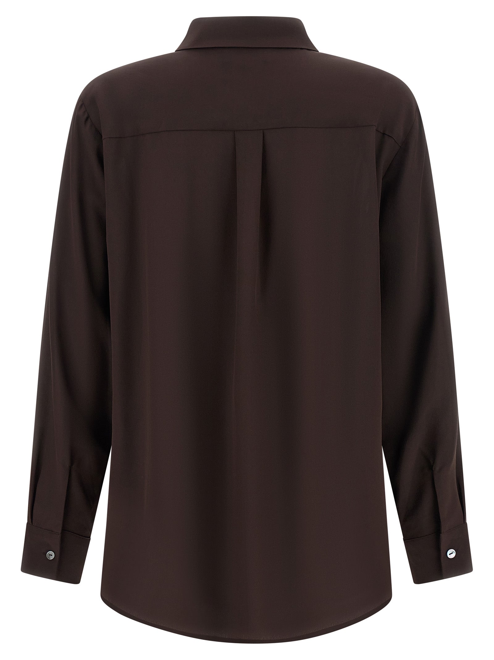 P.A.R.O.S.H. Brown Silk Women's Blouse