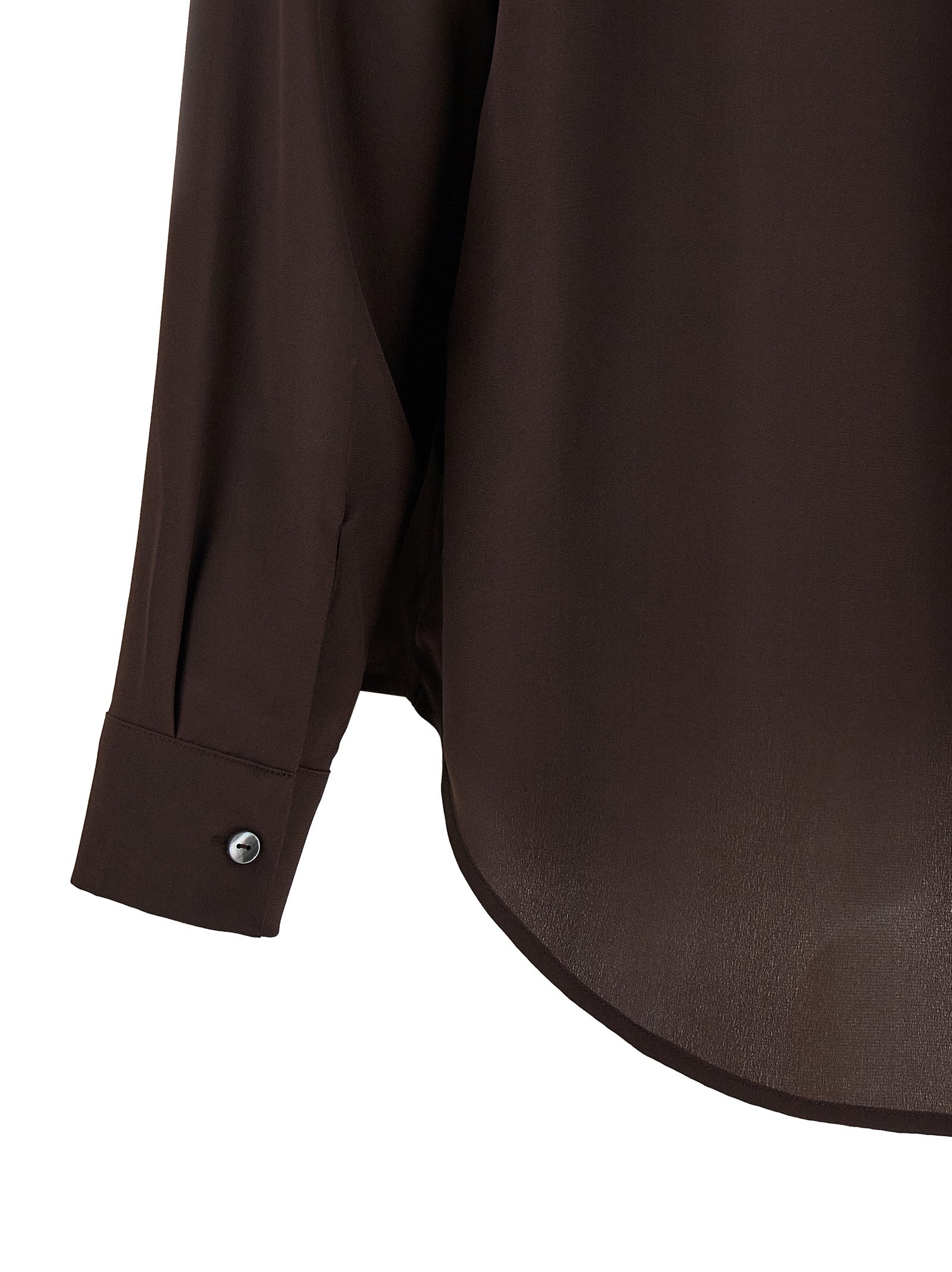 P.A.R.O.S.H. Brown Silk Women's Blouse