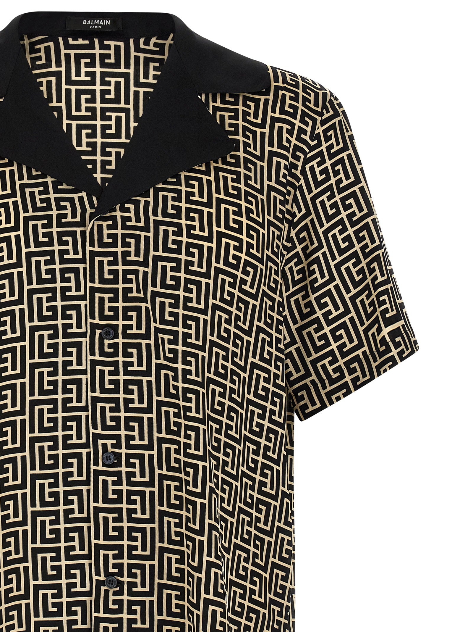 Balmain Bicolor Viscose Men's Blouse