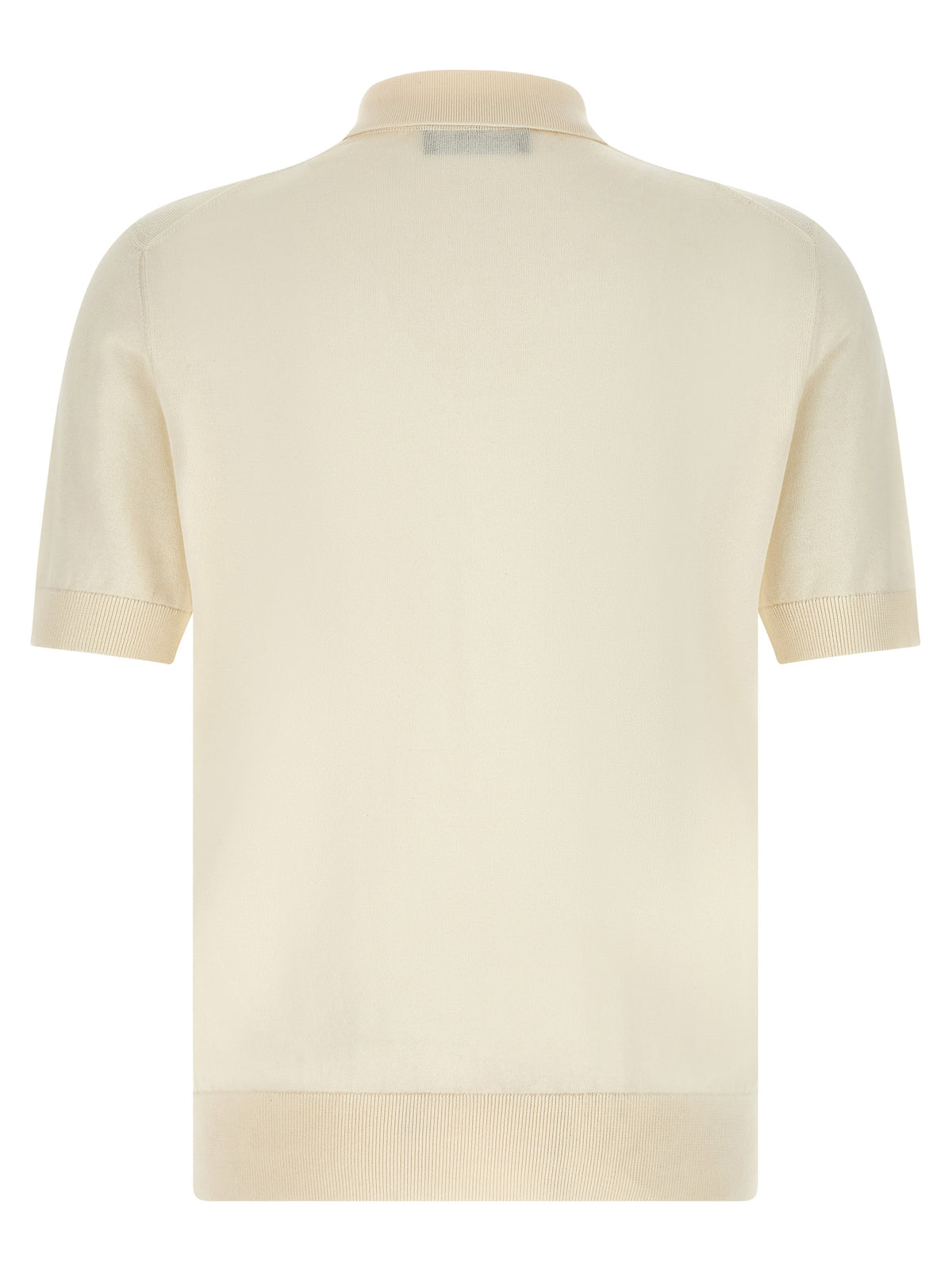 Dolce & Gabbana White Cotton Polo Men's Shirt