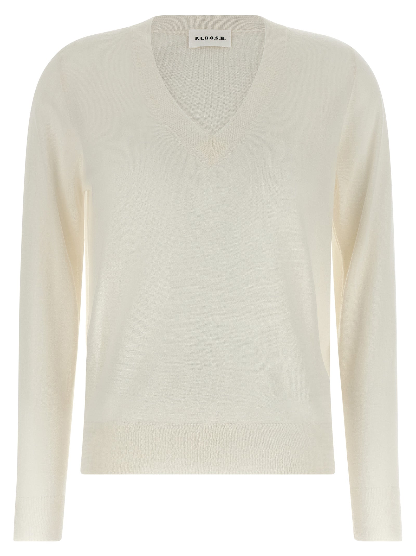 P.A.R.O.S.H. White Wool Women's Cardigan