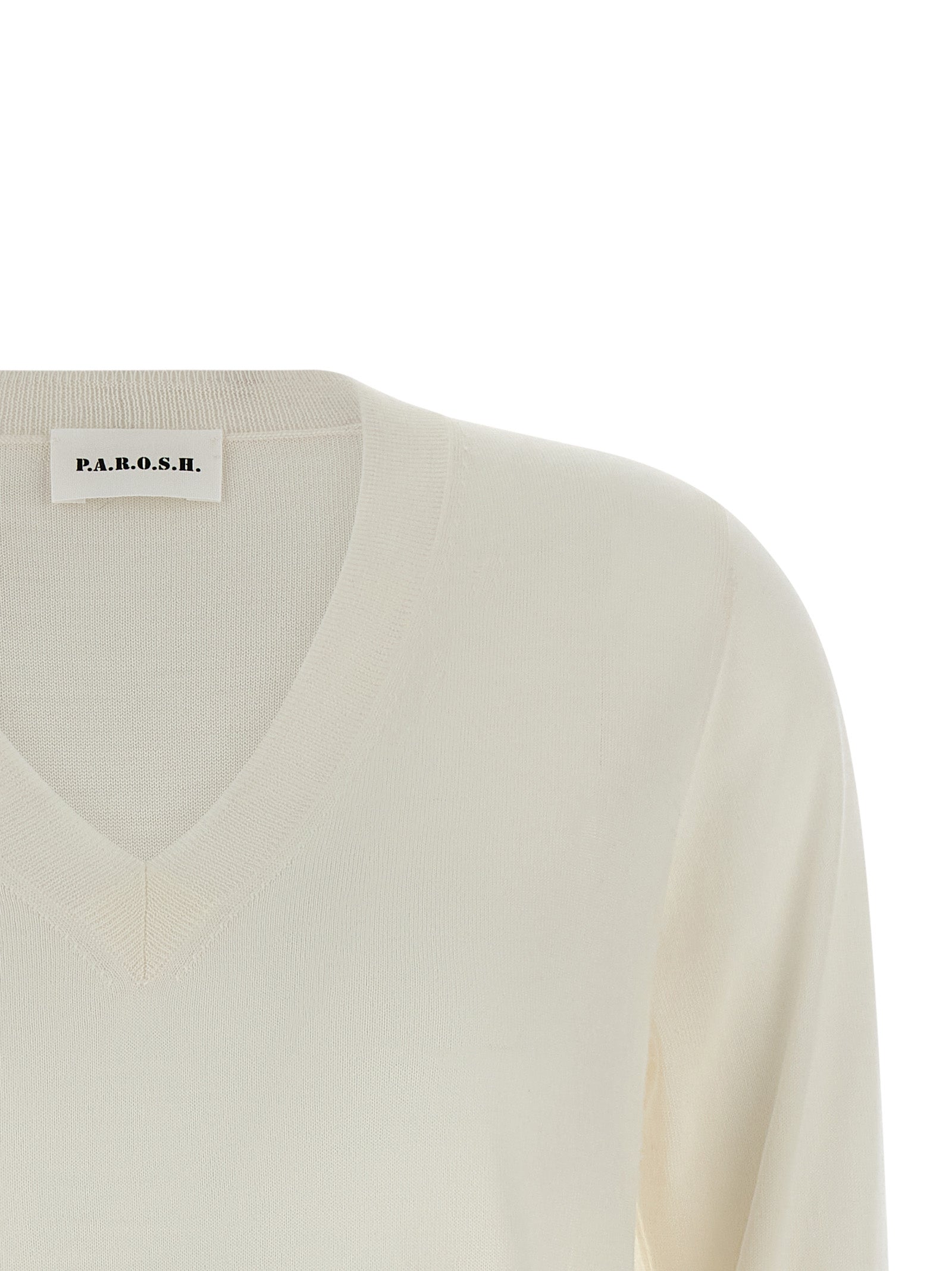 P.A.R.O.S.H. White Wool Women's Cardigan