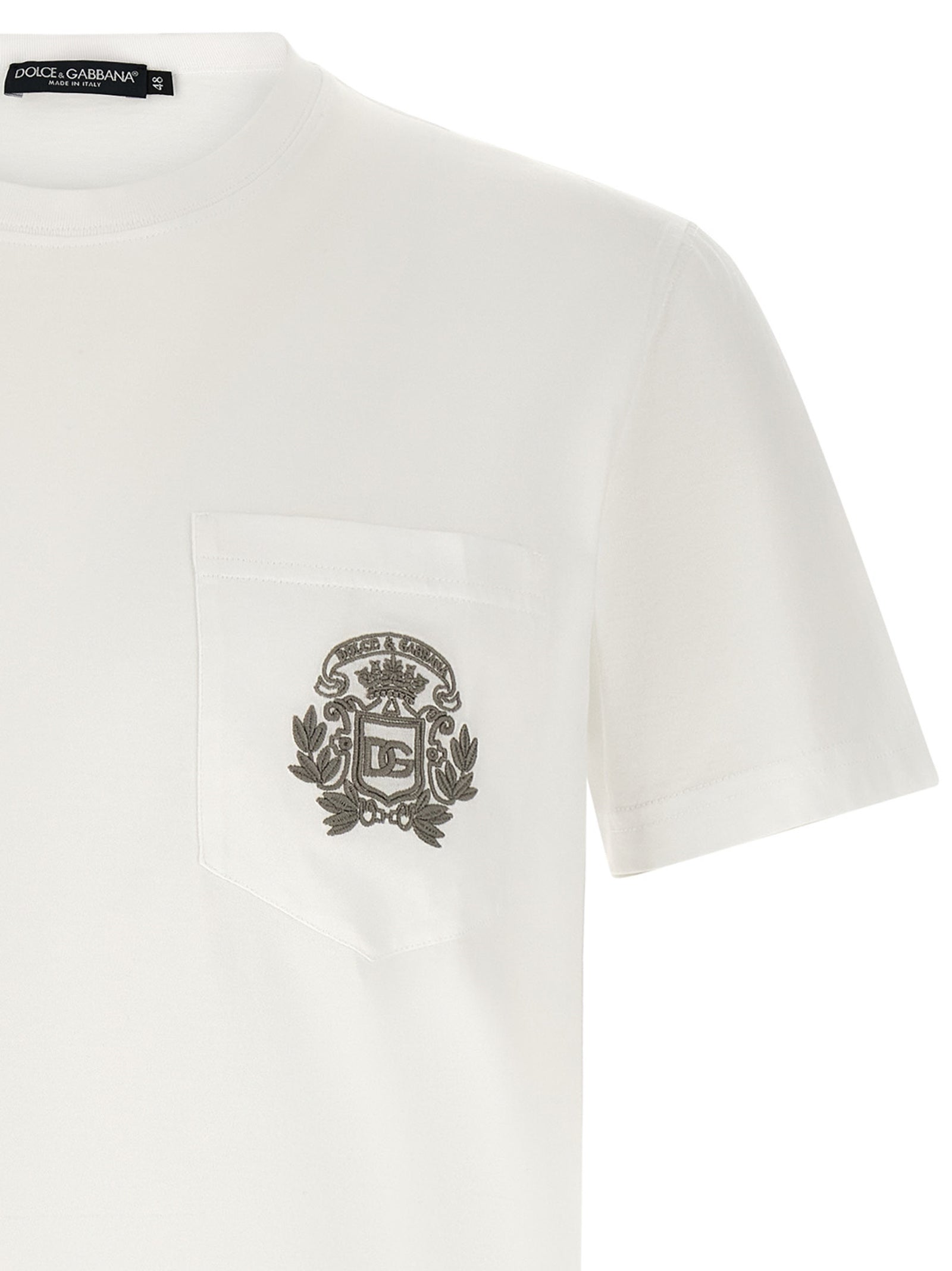 Dolce & Gabbana White Cotton Men's T-Shirt