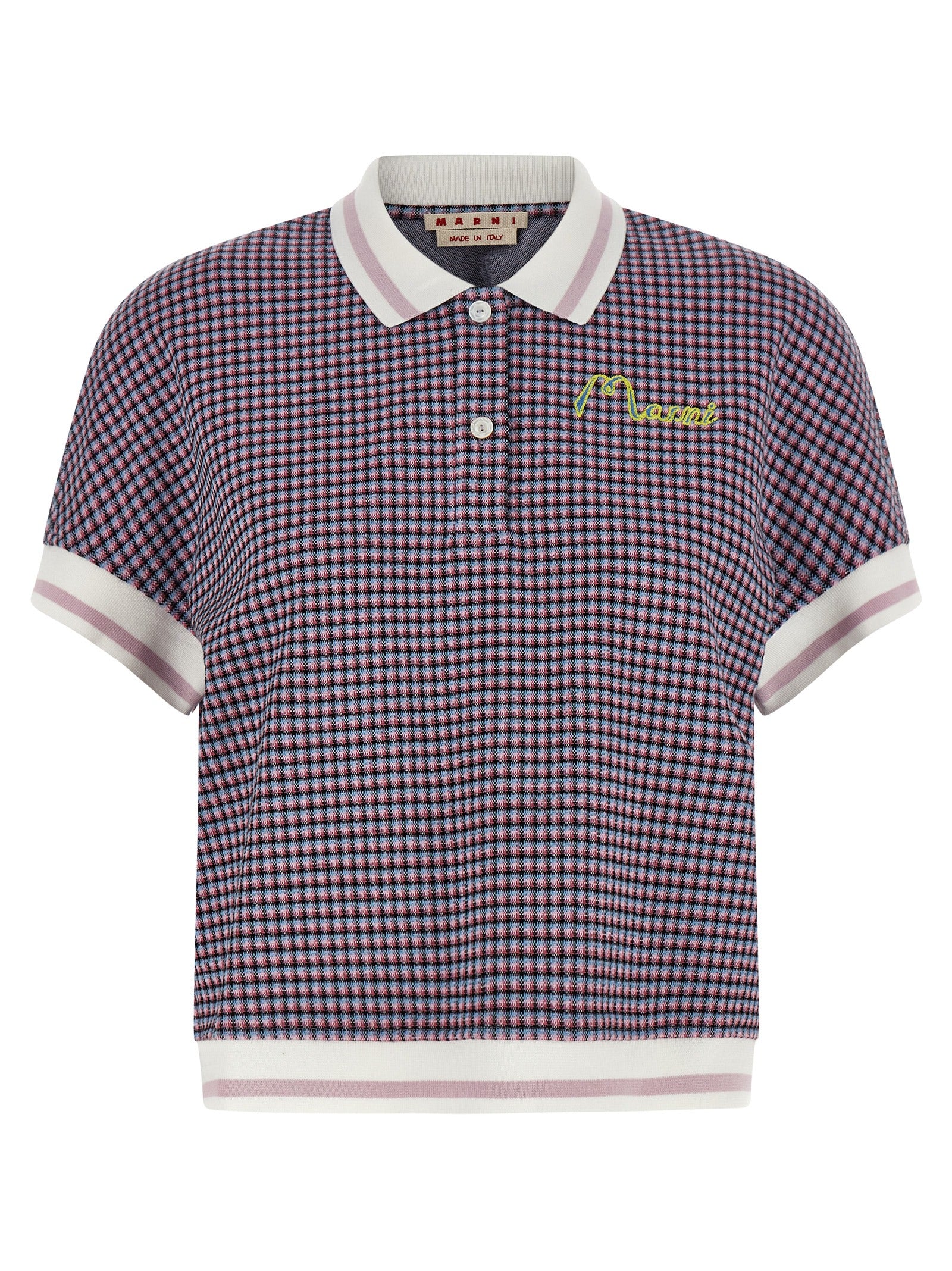 Marni Multicolor Viscose Polo Women's Shirt