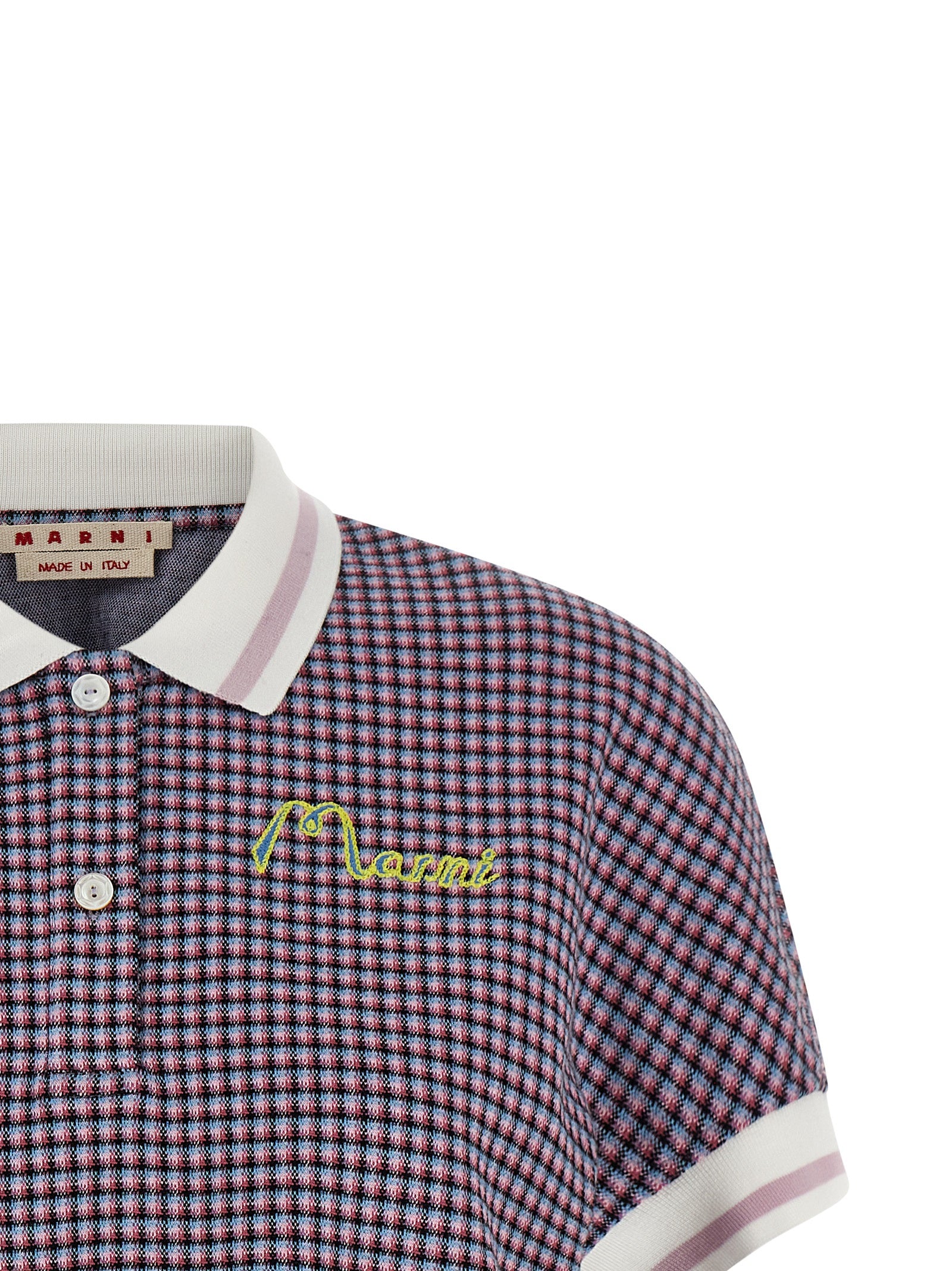 Marni Multicolor Viscose Polo Women's Shirt