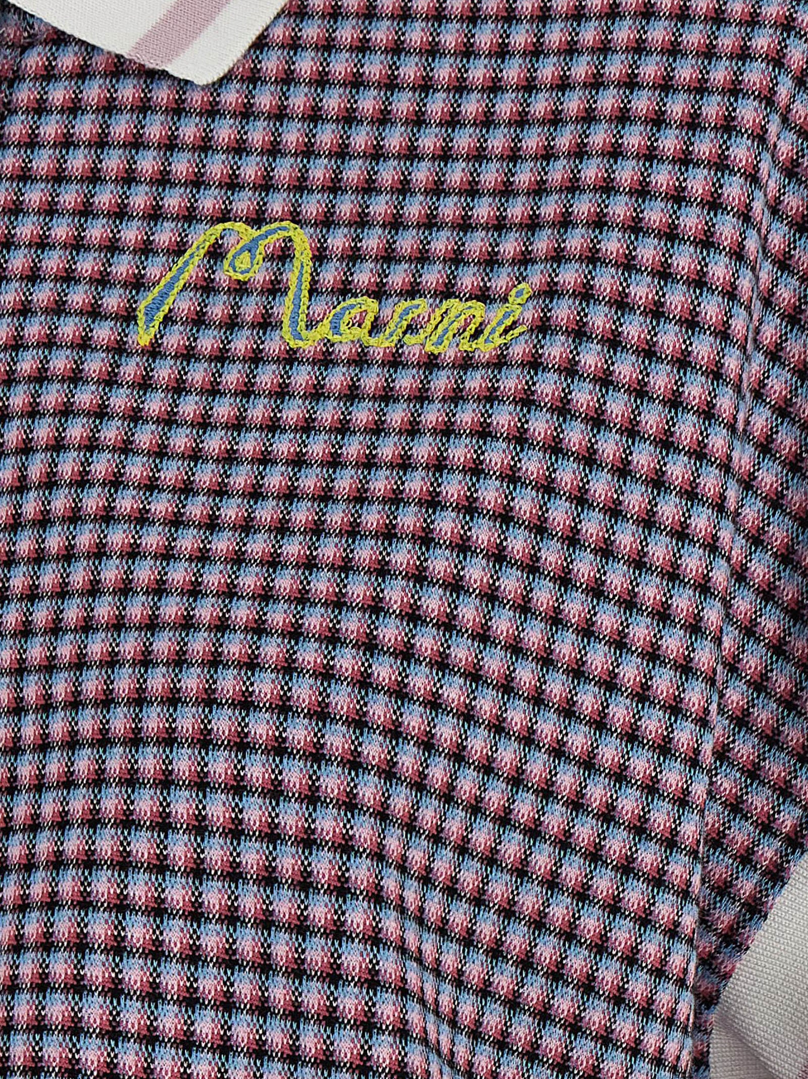 Marni Multicolor Viscose Polo Women's Shirt