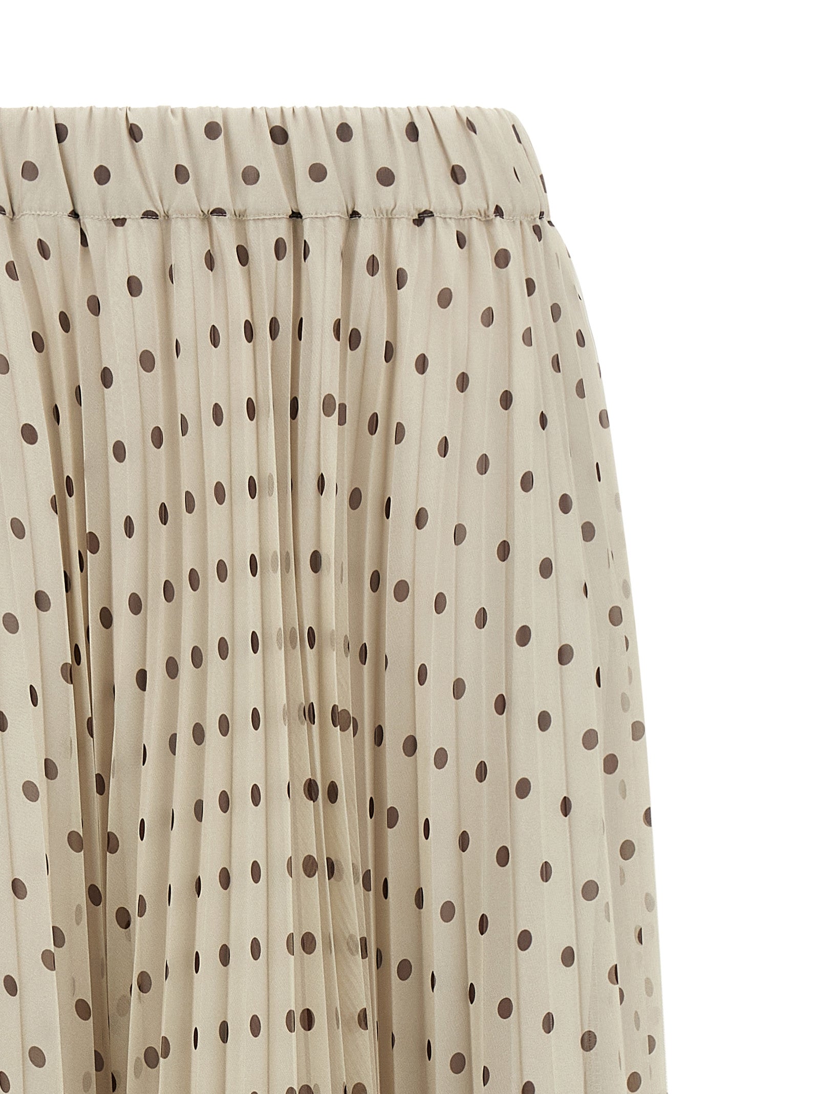 P.A.R.O.S.H. Beige Polyester Mini Women's Skirt
