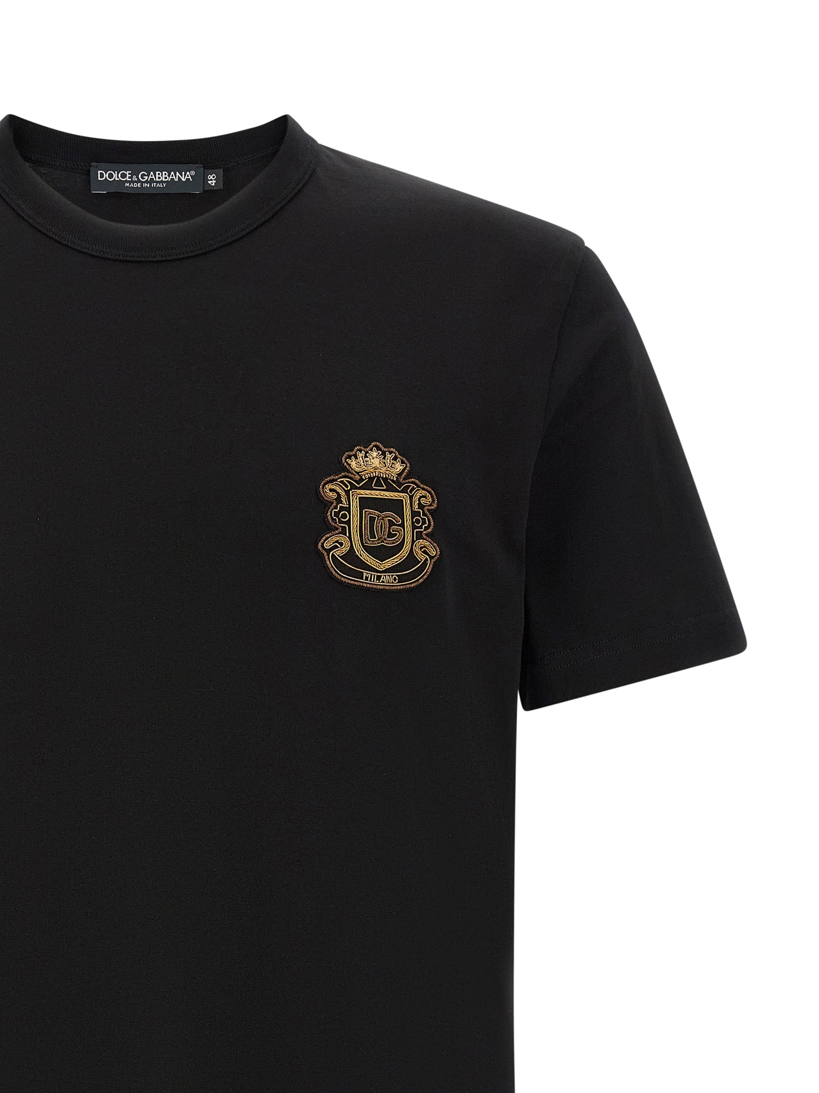 Dolce & Gabbana Black Cotton Men's T-Shirt