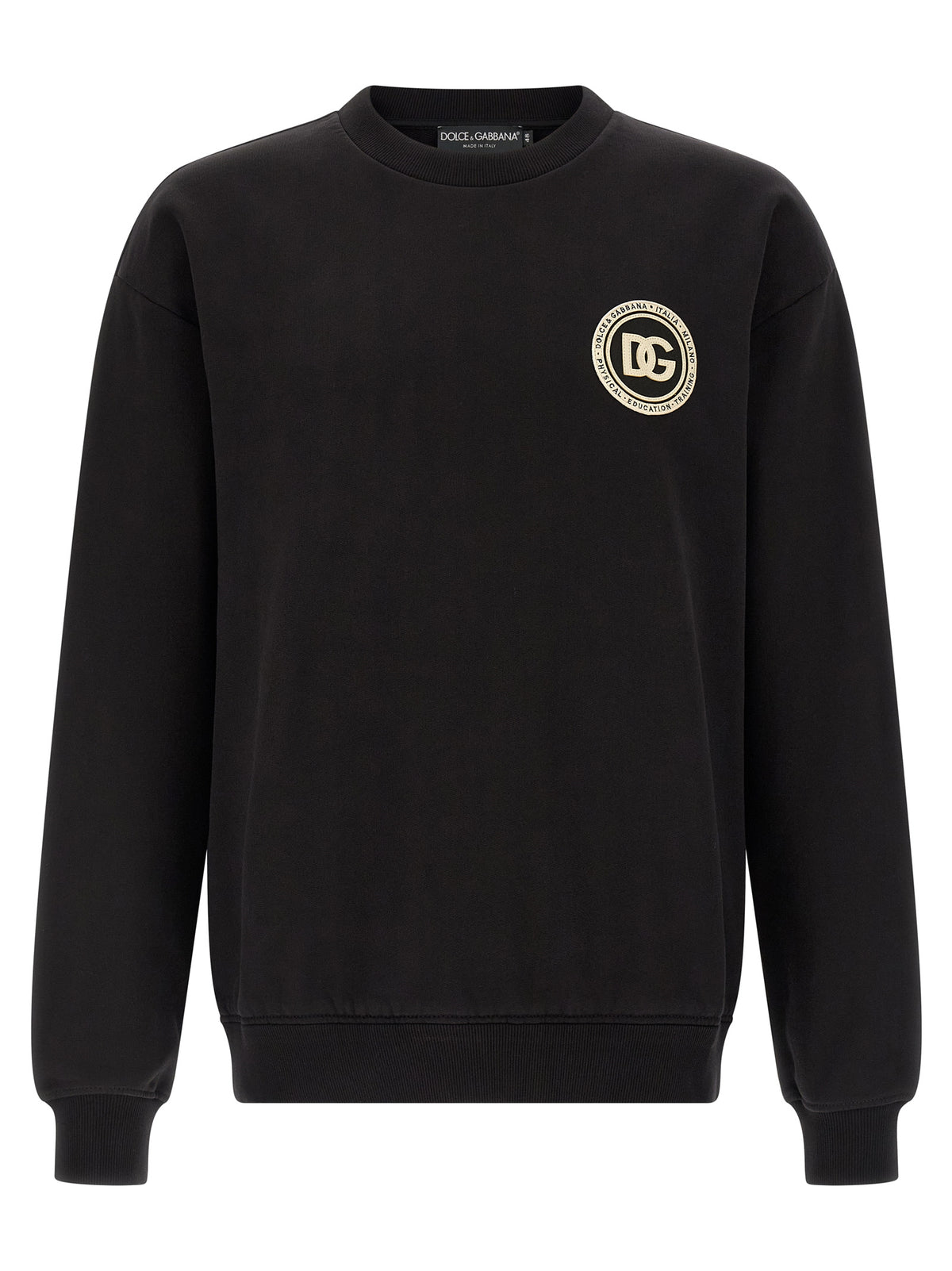 Dolce & Gabbana Black Cotton Men's Sweatshirt