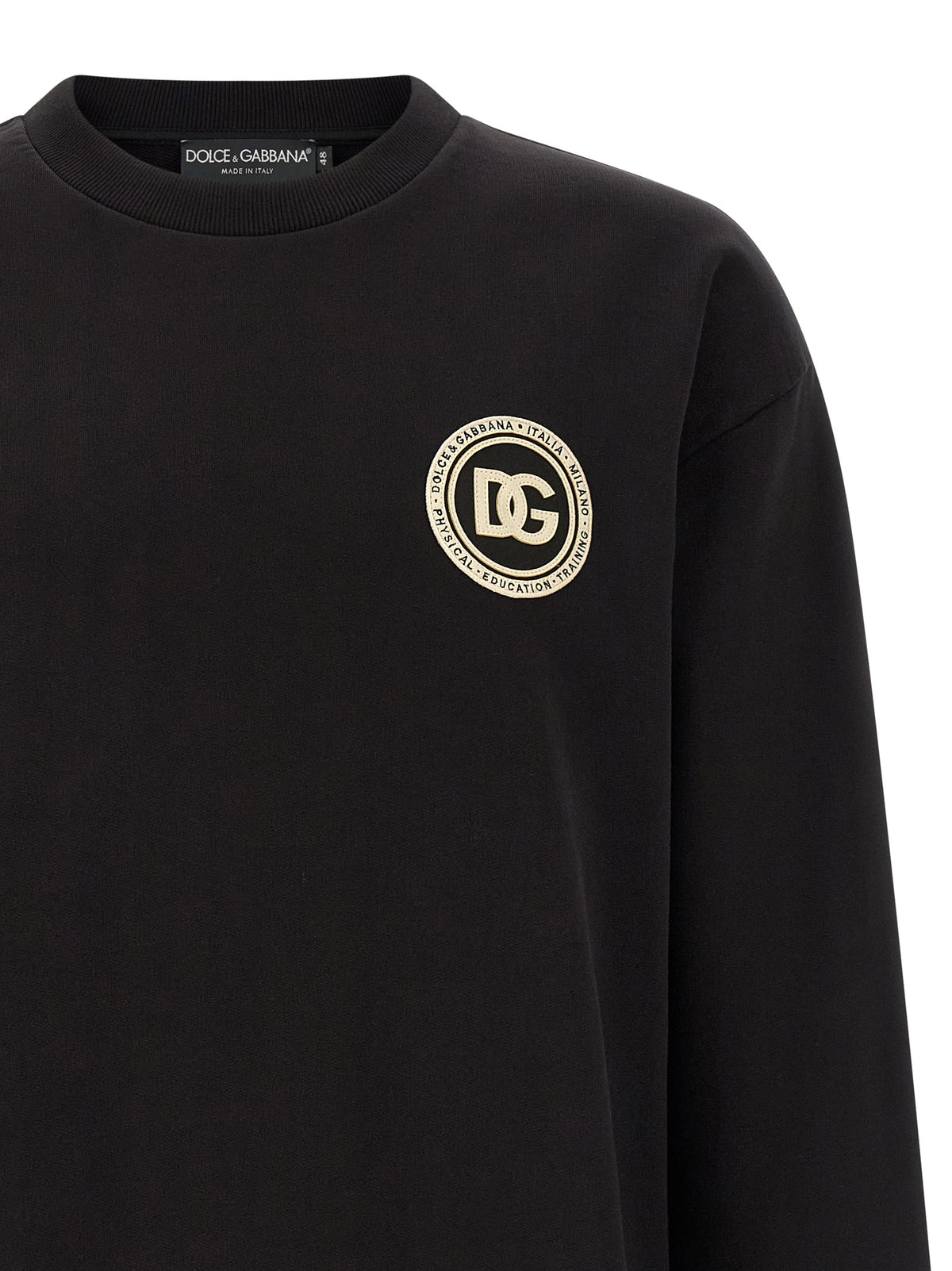 Dolce & Gabbana Black Cotton Men's Sweatshirt