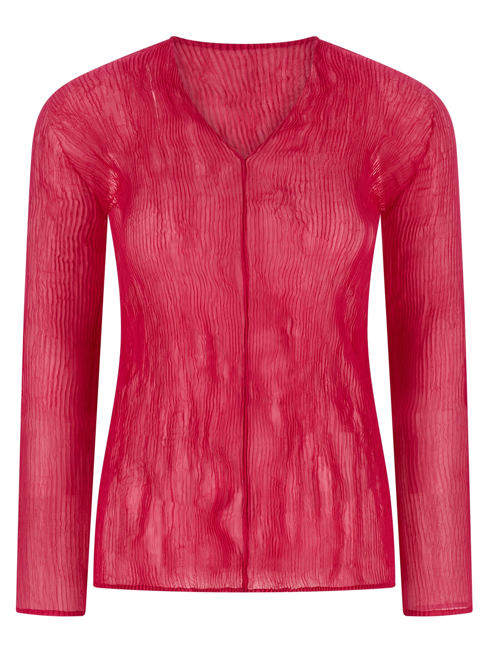 Issey Miyake Fuchsia Polyester Women's Shirt