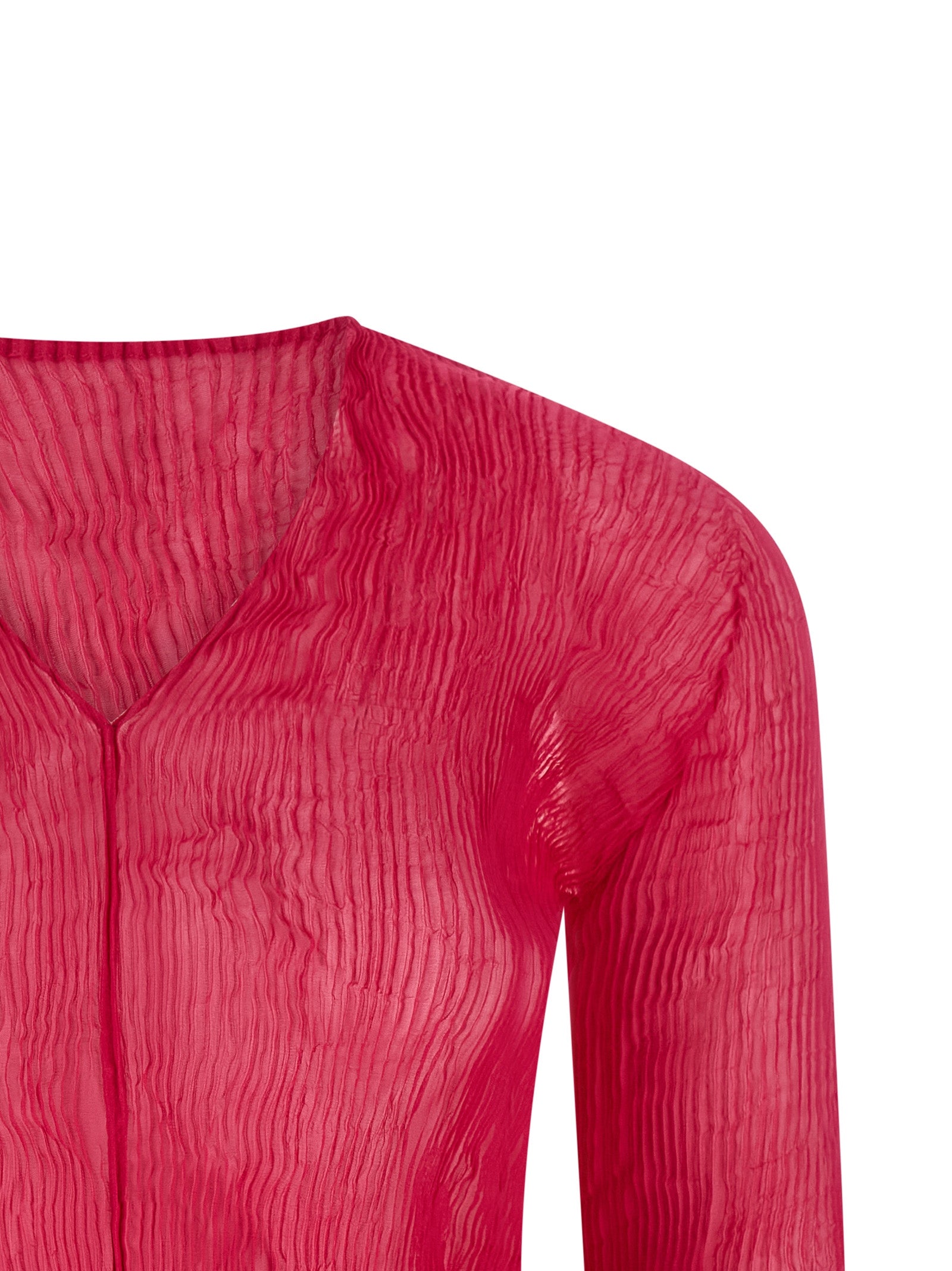 Issey Miyake Fuchsia Polyester Women's Shirt