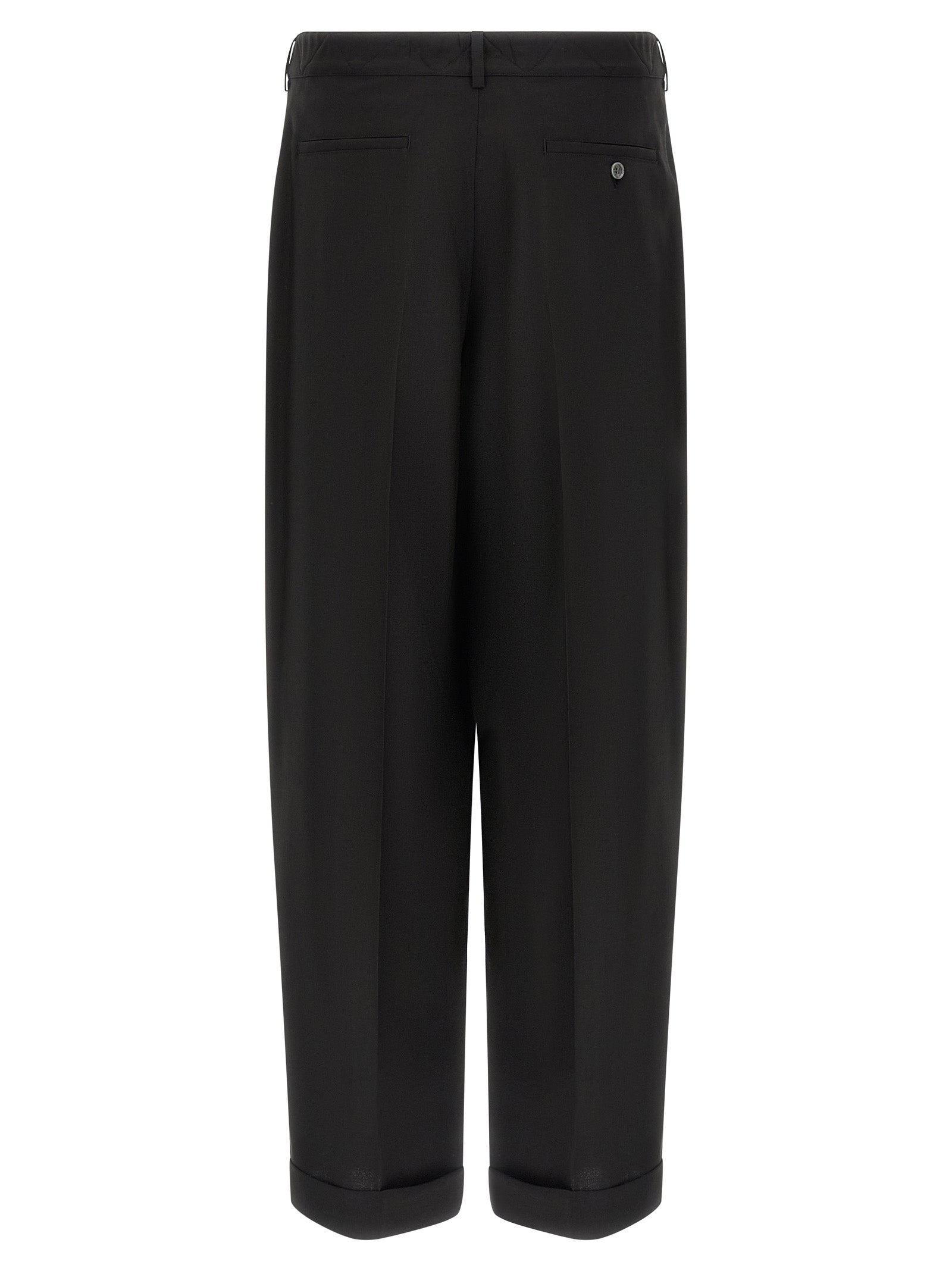 Marni Black Virgin Wool Casual Men's Pants