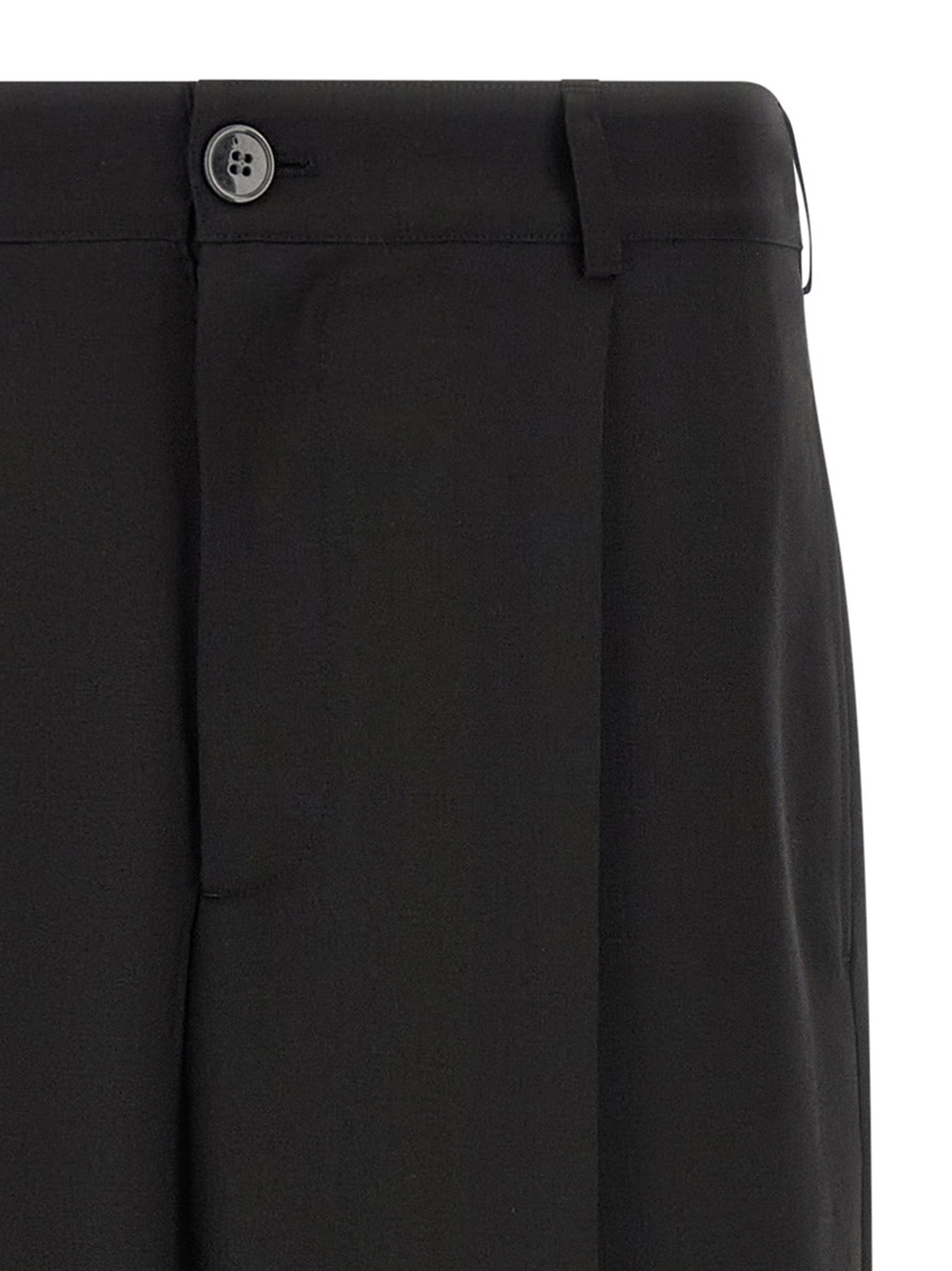 Marni Black Virgin Wool Casual Men's Pants