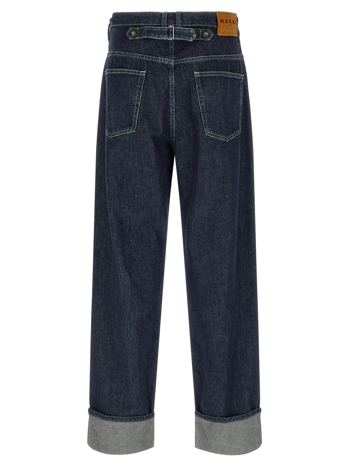 Marni Blue Cotton Straight-Leg Men's Jeans