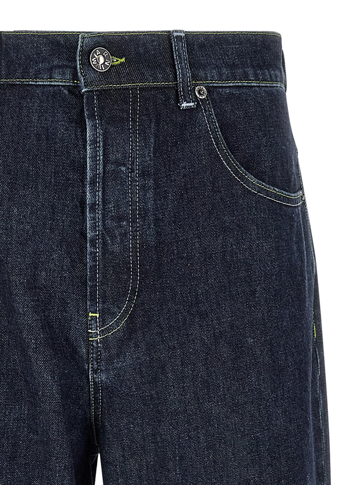 Marni Blue Cotton Straight-Leg Men's Jeans