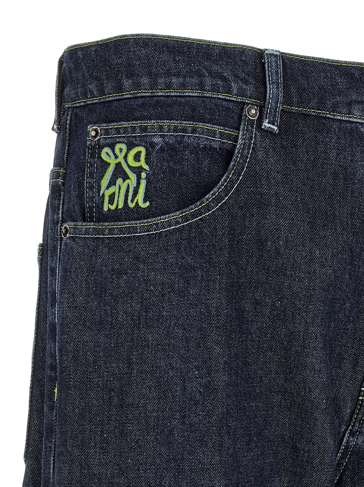 Marni Blue Cotton Straight-Leg Men's Jeans