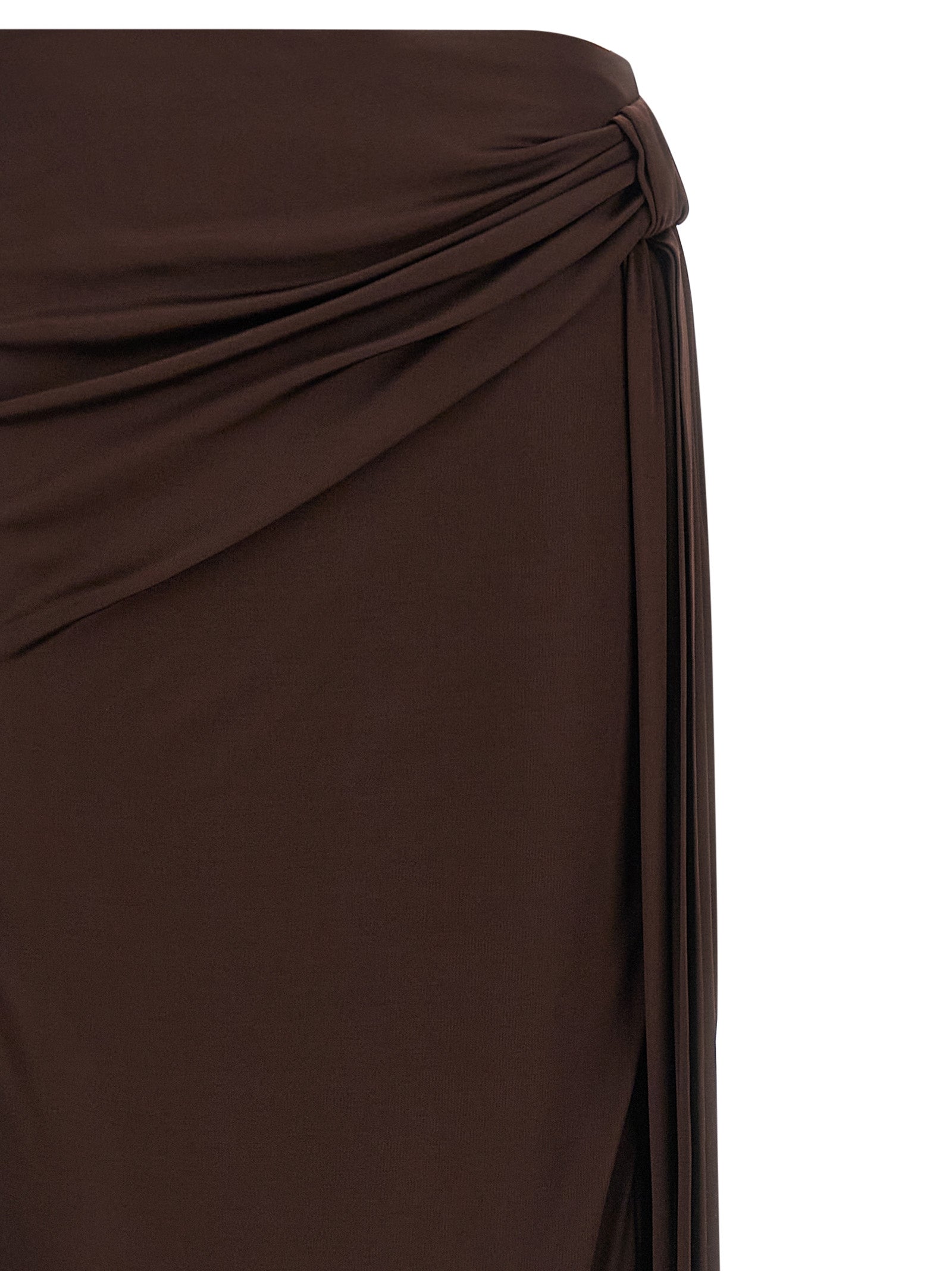 Elisabetta Franchi Brown Viscose Mini Women's Skirt