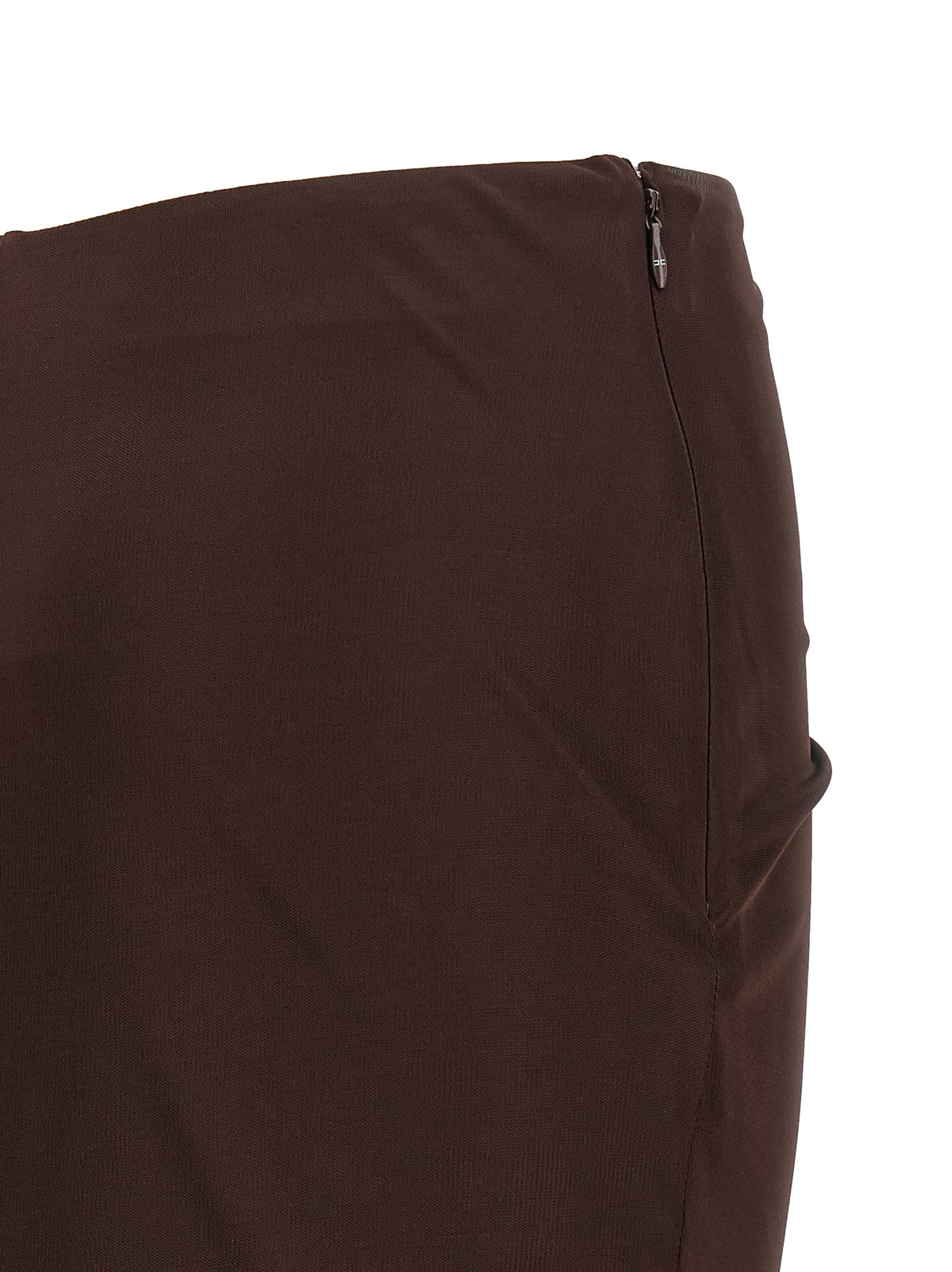 Elisabetta Franchi Brown Viscose Mini Women's Skirt