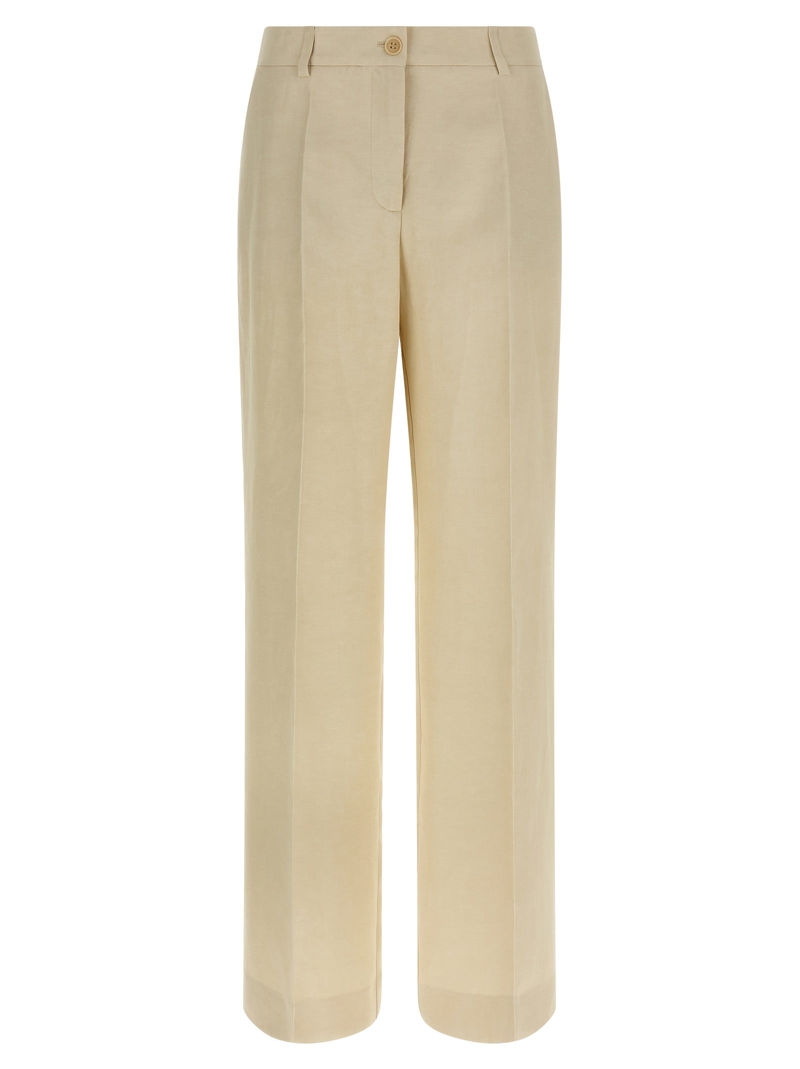 P.A.R.O.S.H. Beige Viscose Casual Women's Pants